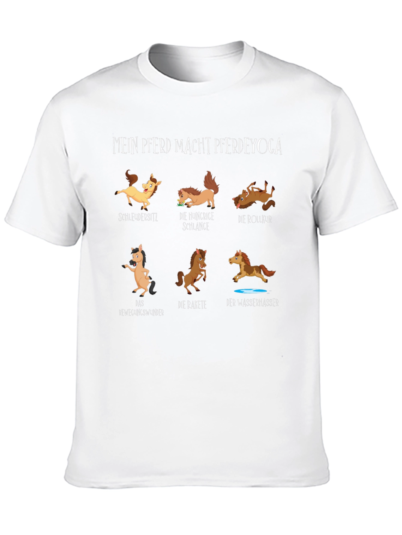 Horse Yoga T-Shirt - Funny Equestrian Tee