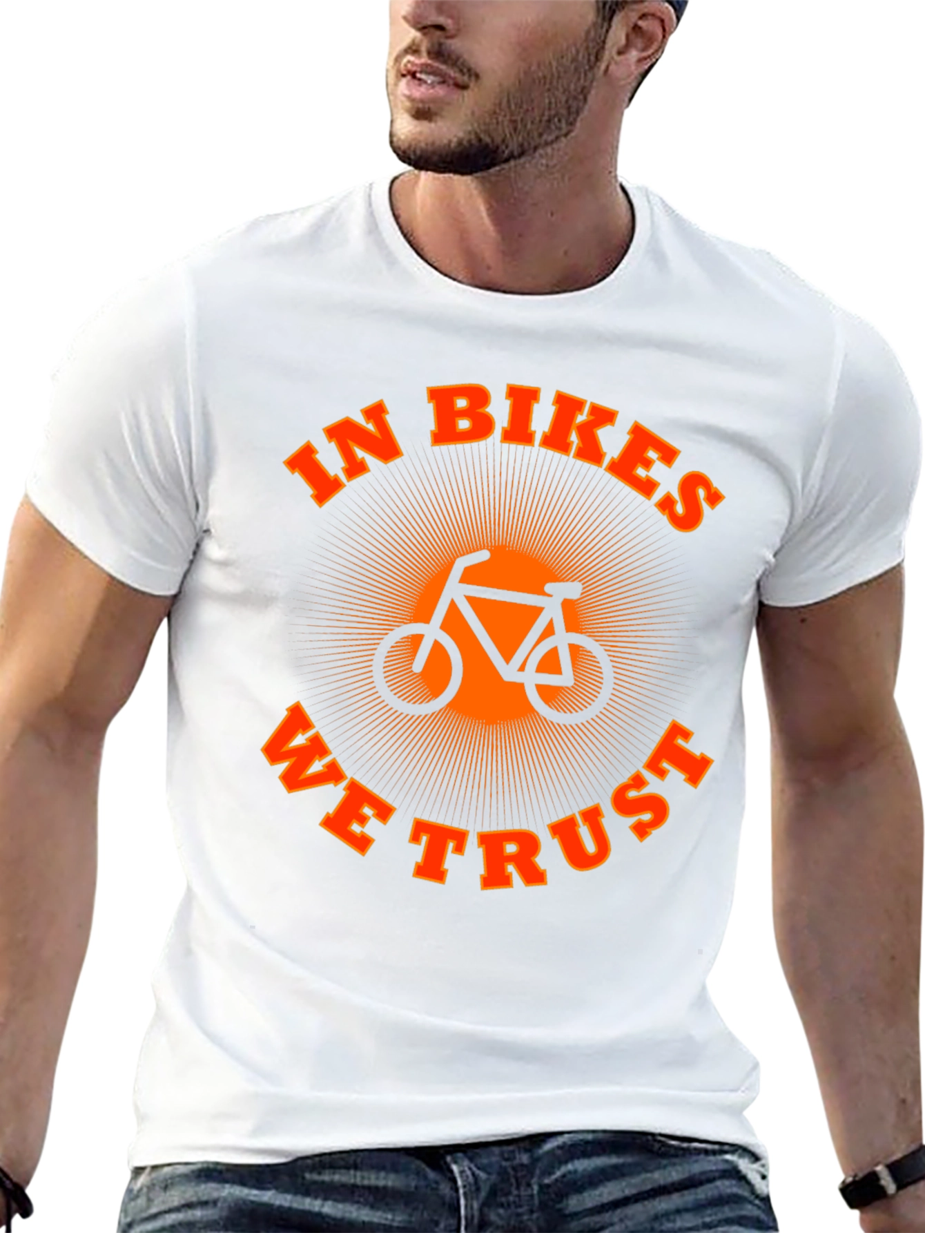 In Bikes We Trust Graphic Tee