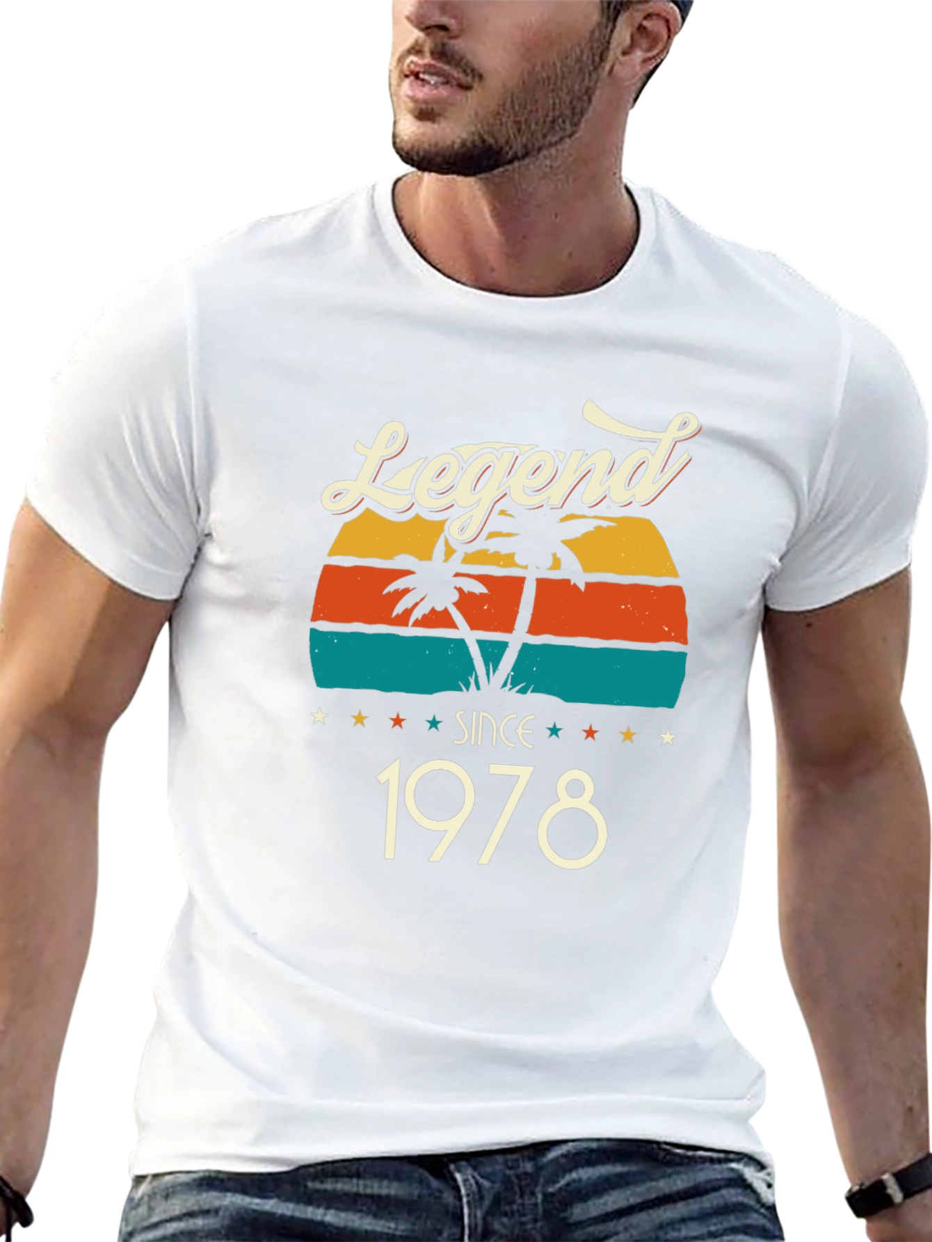 Legend Since 1978 T-Shirt - Retro Palm Tree Design