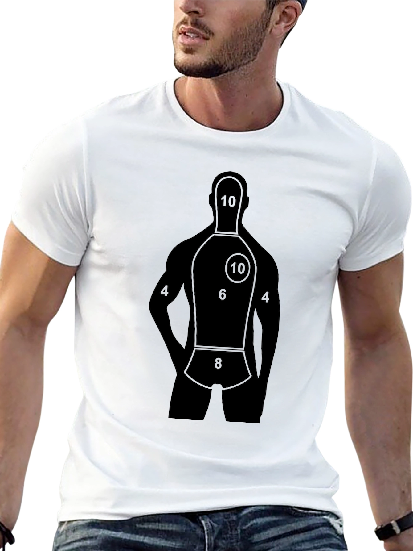 Target Tee - Black Shooter Silhouette