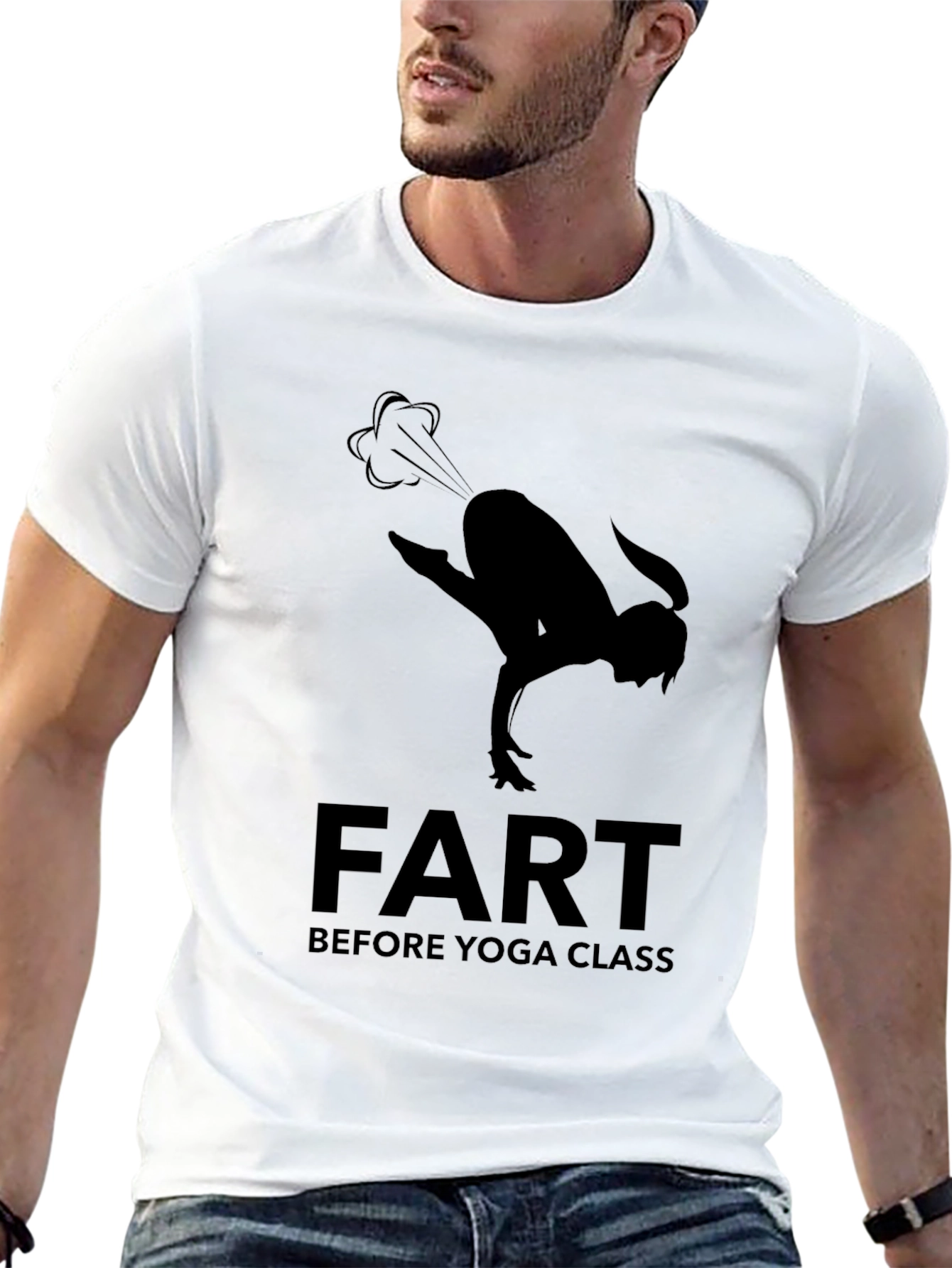 Yoga Fart T-Shirt Funny Fitness Tee