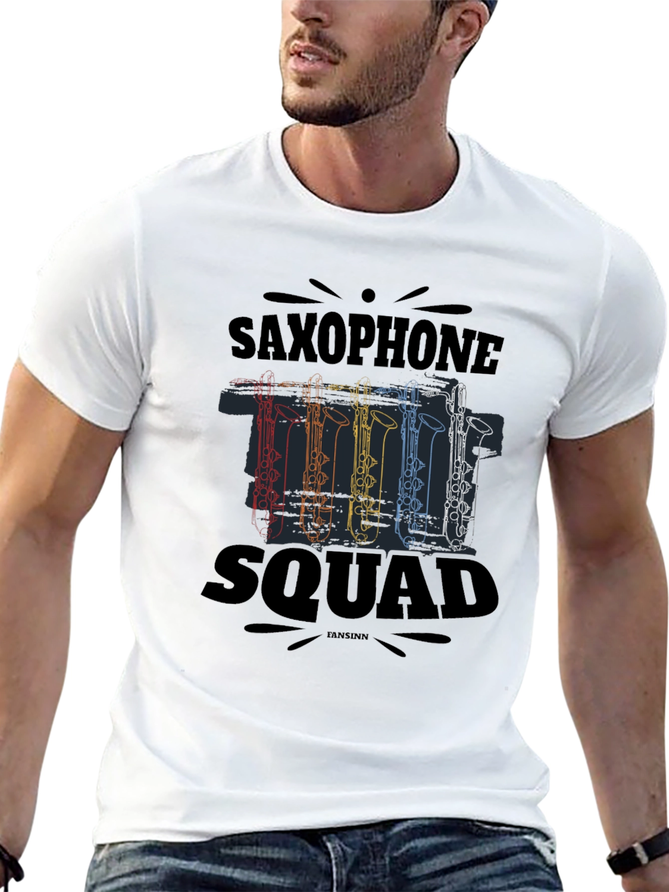 Saxophone Squad T-Shirt Music Band Tee