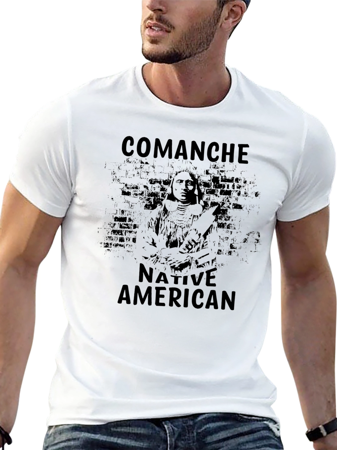 Comanche Native American Black T-Shirt