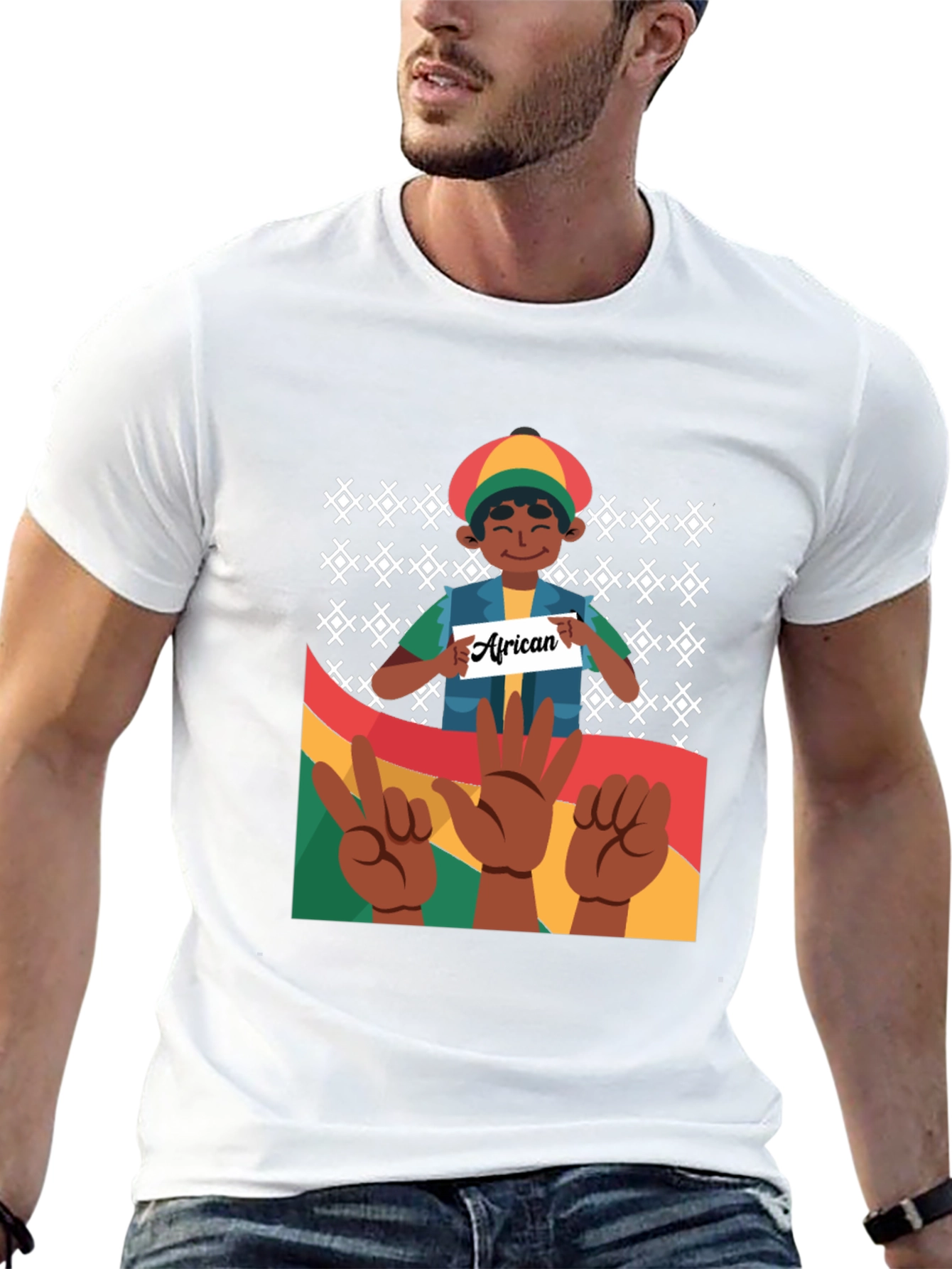 African Roots T-Shirt - Black Pride Tee