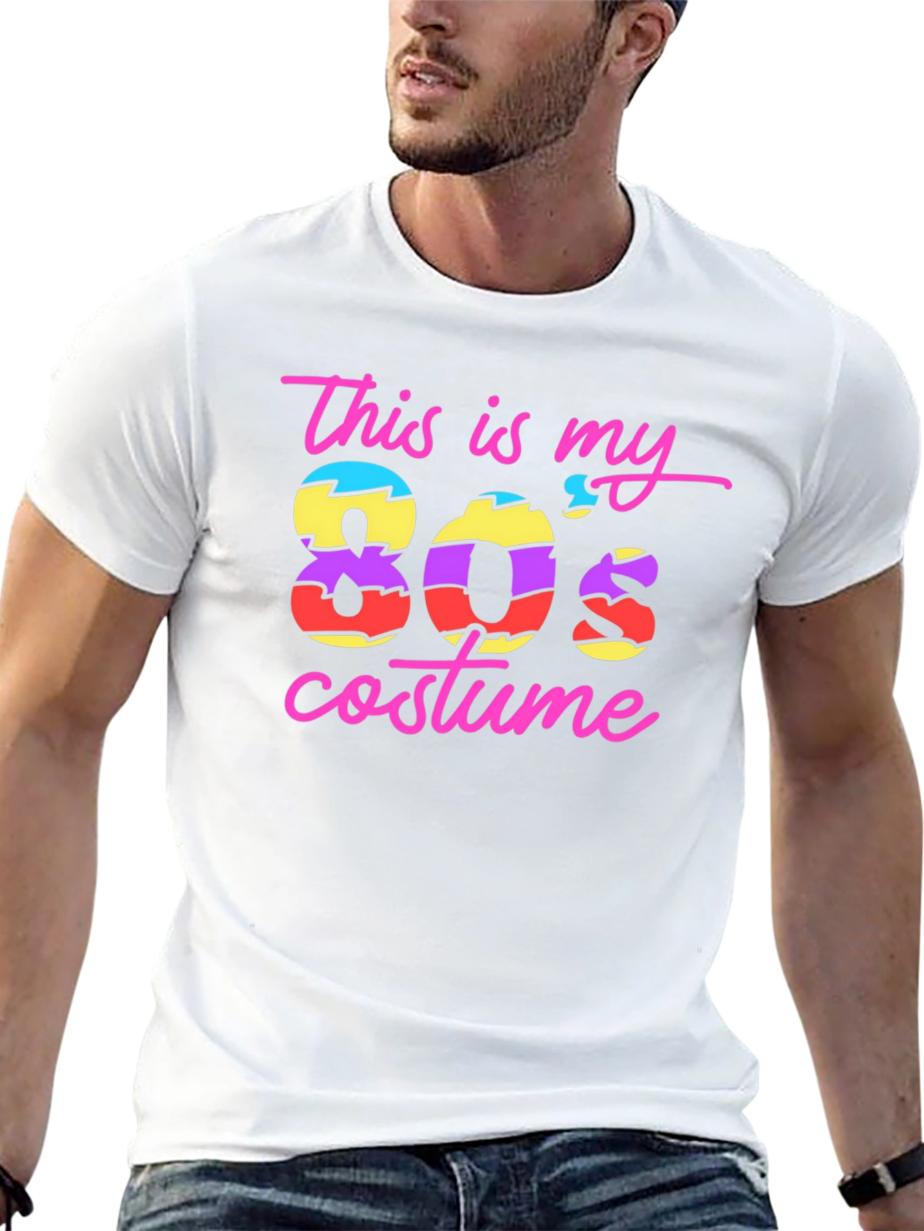 This Is My 80s Costume Black T-Shirt