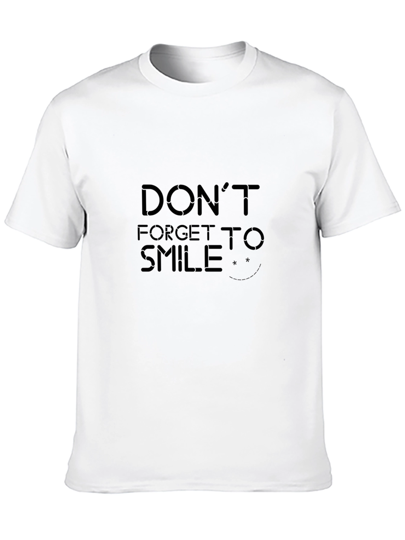 Dont Forget to Smile Black T-Shirt