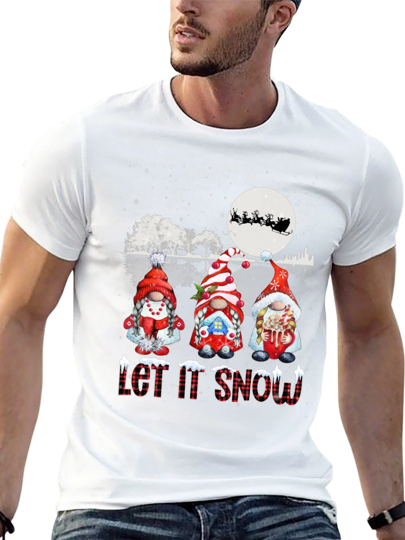 Holiday Gnomes T-Shirt - Let it Snow