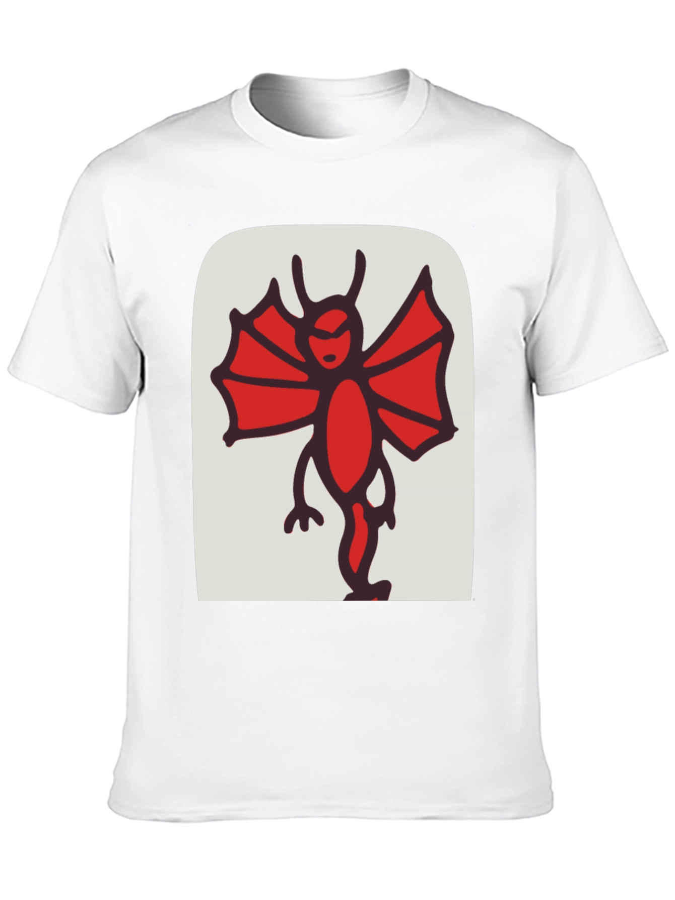 Cartoonish Devil Graphic Black Tee