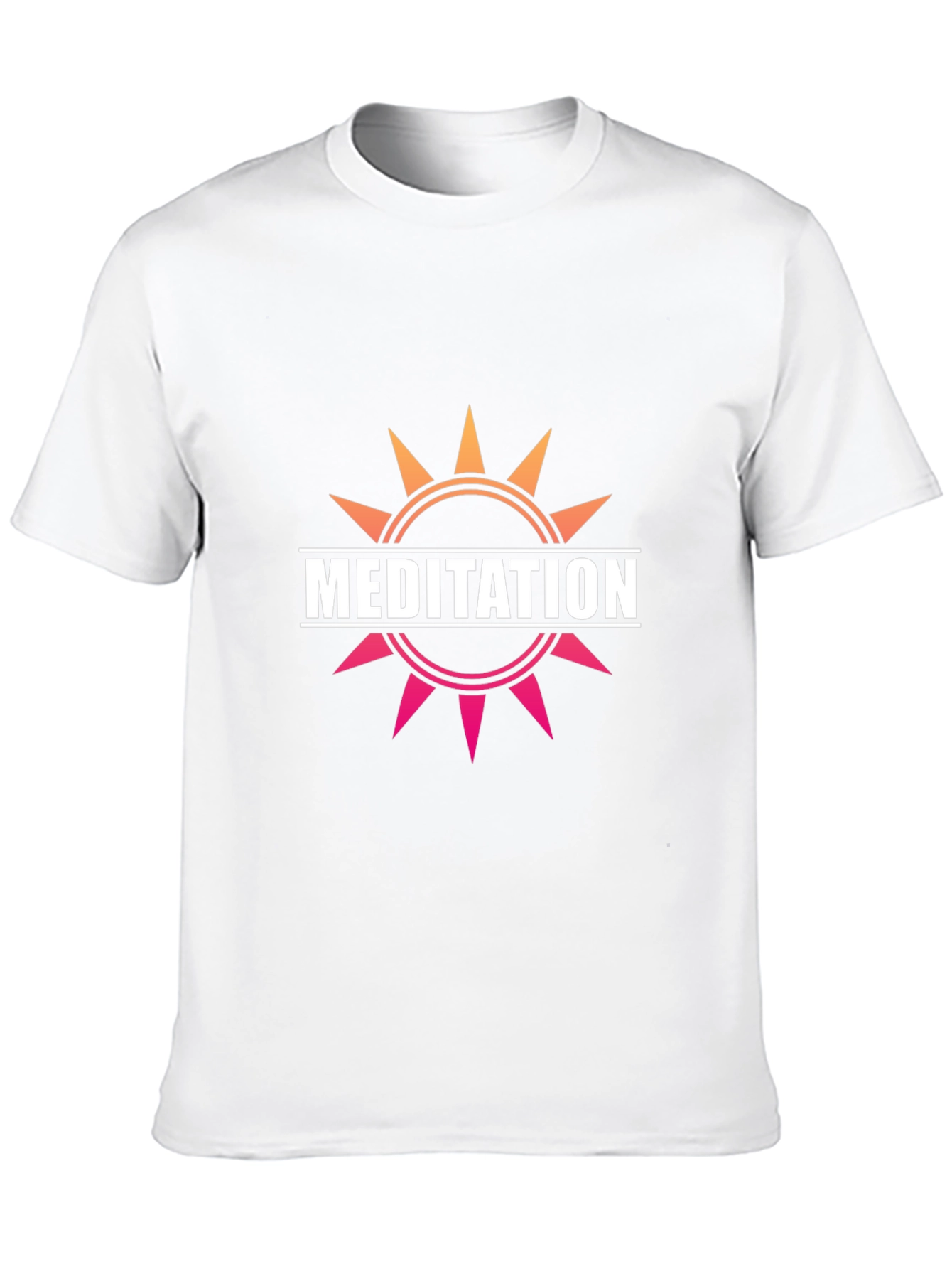Meditation Sun Graphic Tee - Unisex Black T-Shirt