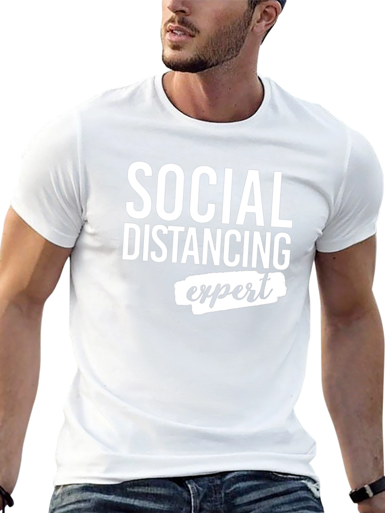 Social Distancing Expert Graphic T-Shirt