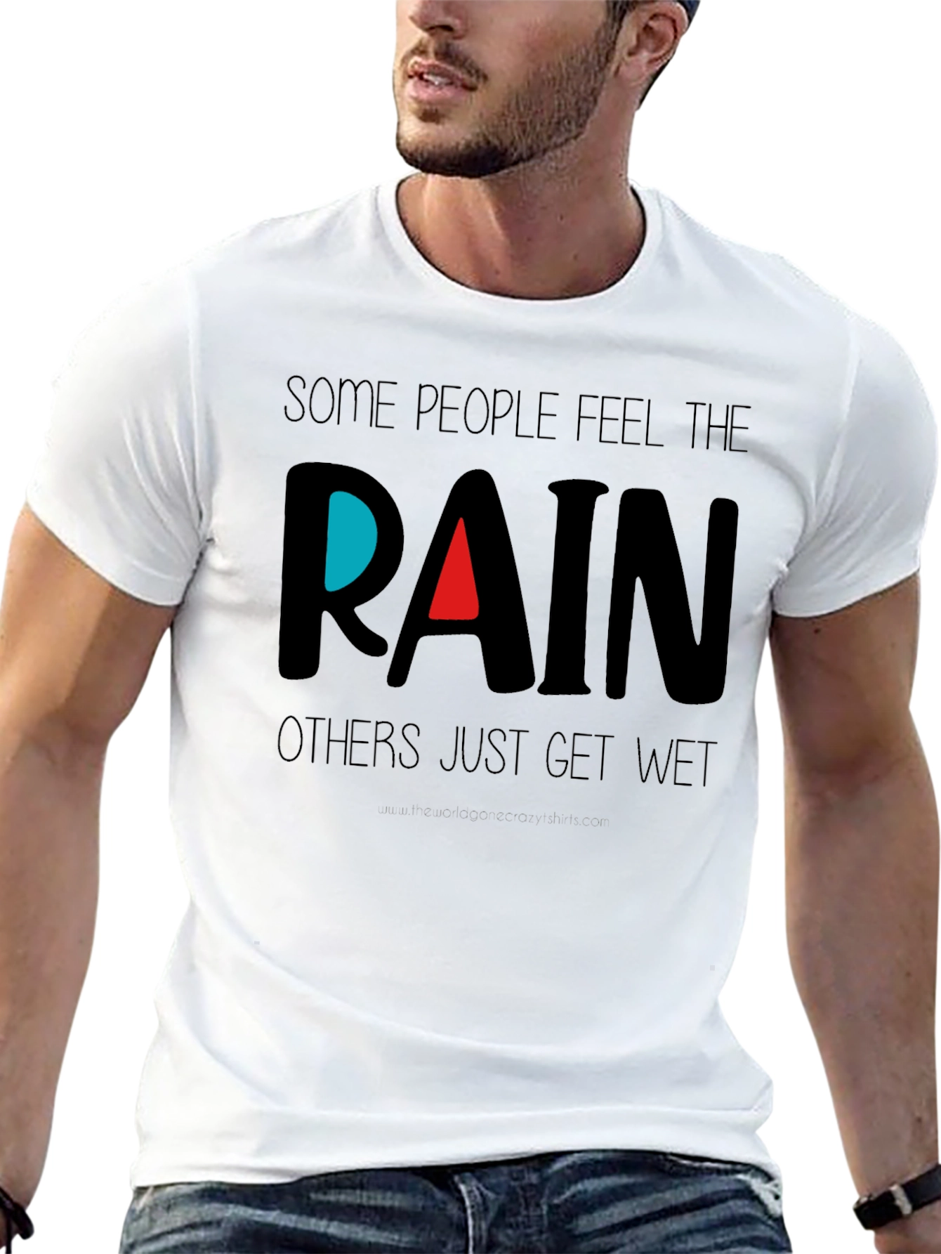 Feel the Rain Black T-Shirt