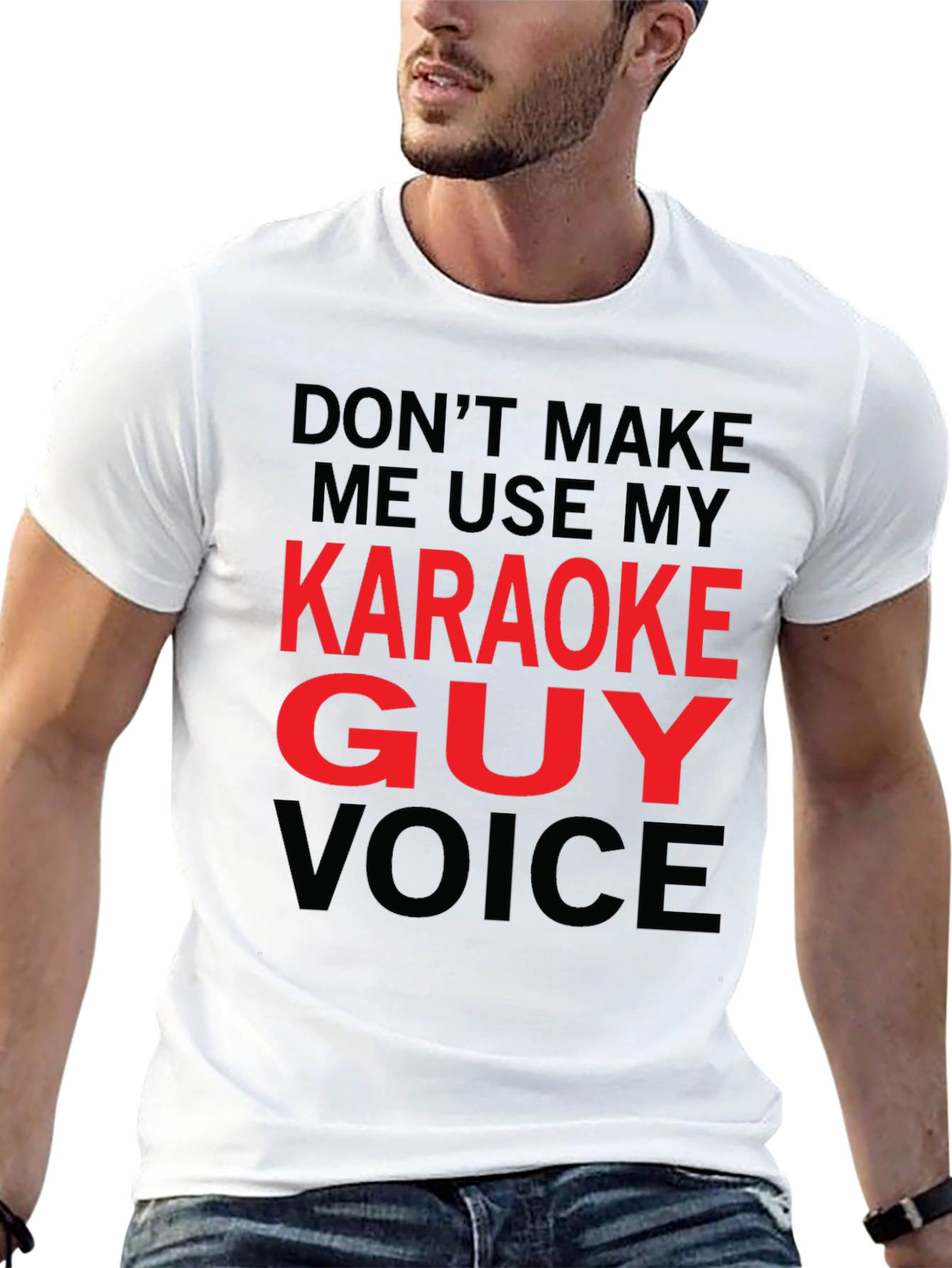 Karaoke Guy Voice Graphic T-Shirt