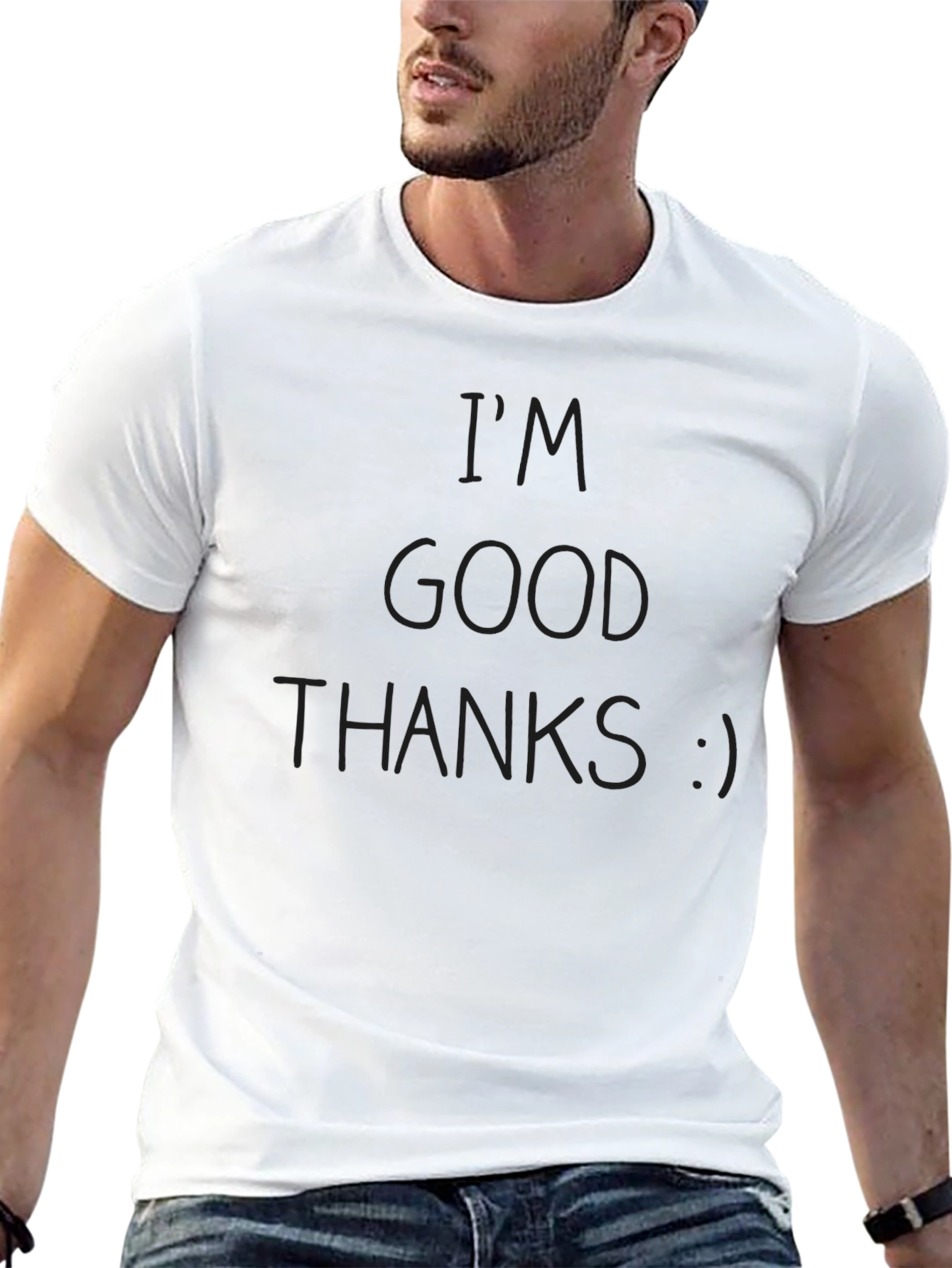 Im Good Thanks Black T-Shirt