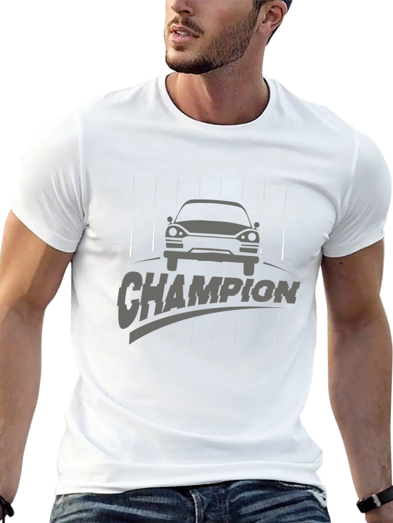 Champion Car Graphic Tee - Automotive Enthusiast