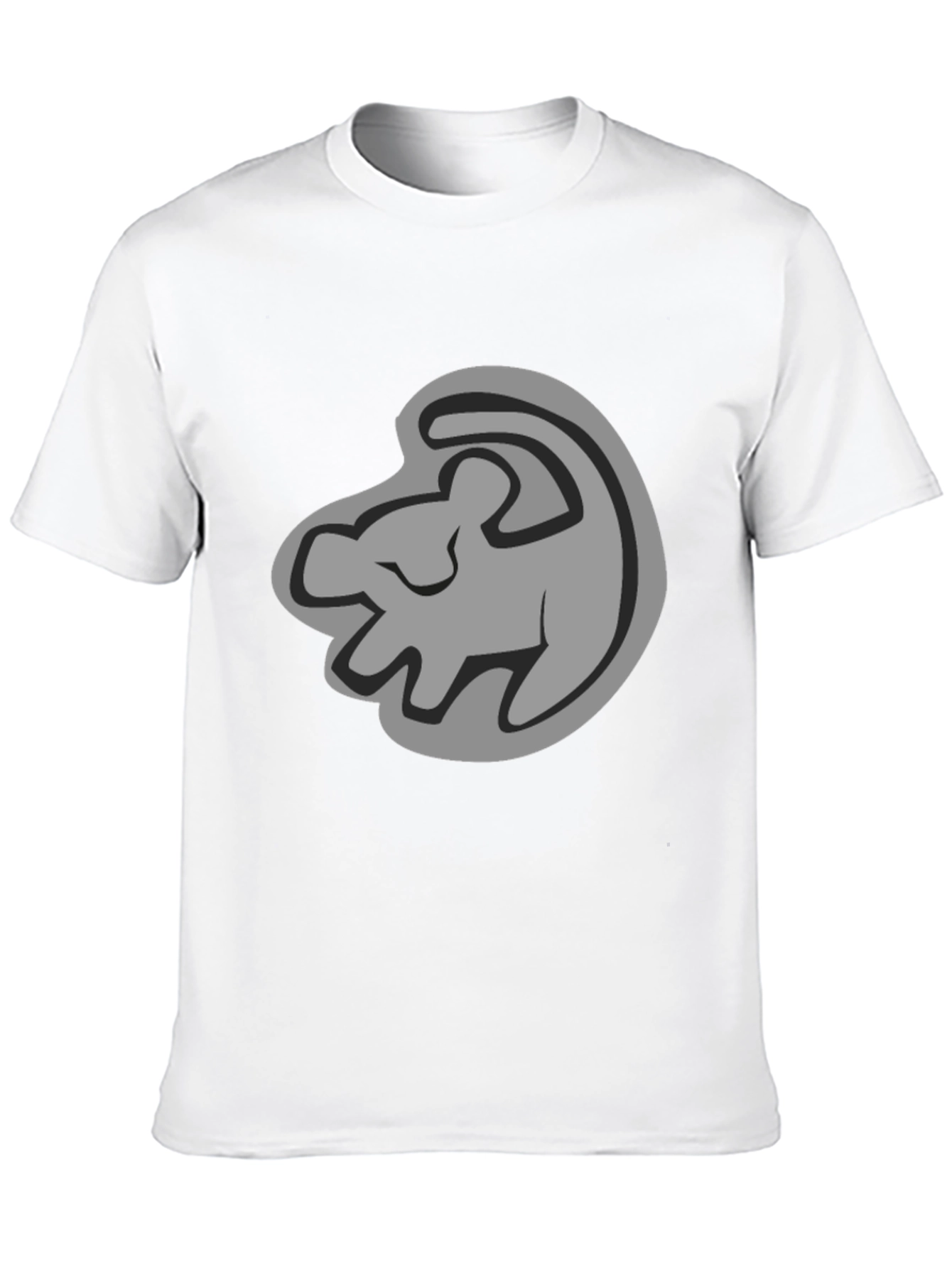 Lion King Simba Silhouette Black T-Shirt