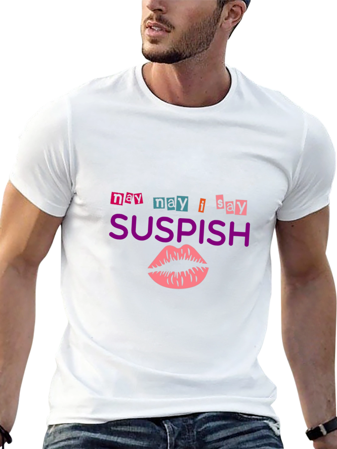 Suspish T-Shirt - Funny Lip Design