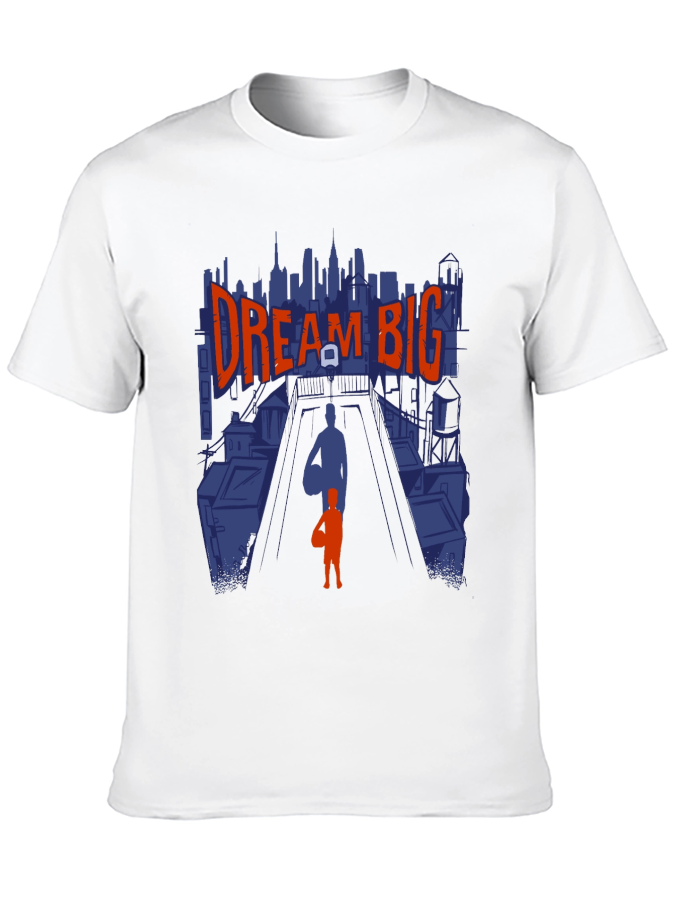Dream Big Graphic Tee - Inspiring Basketball Design