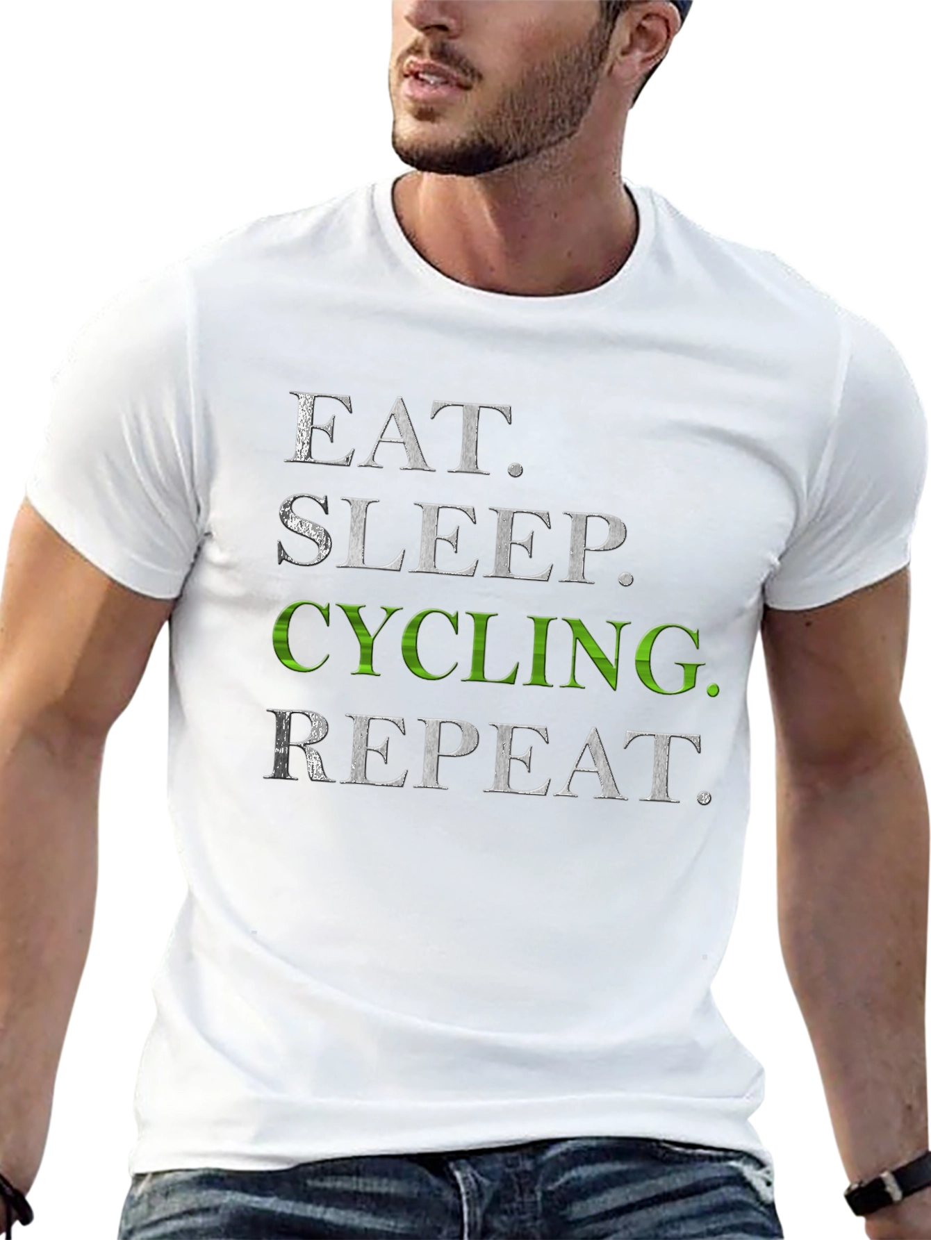 Eat Sleep Cycling Repeat T-Shirt