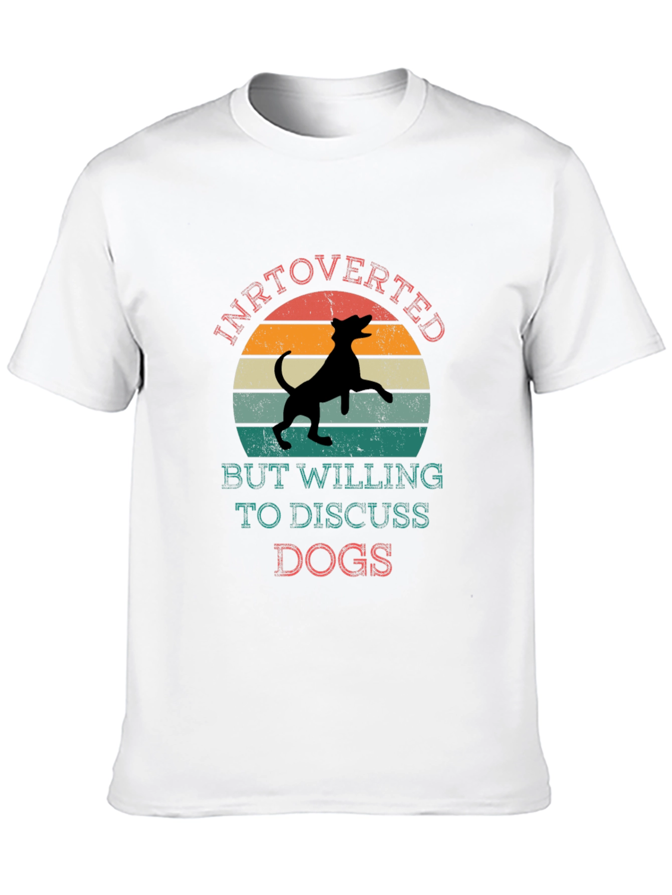 Introverted Dog Lover Tee - Discuss Dogs T-Shirt