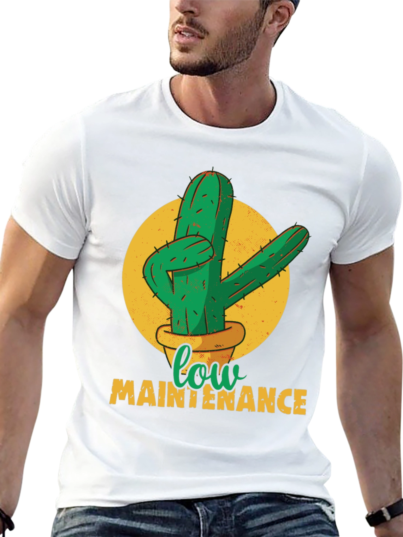 Low Maintenance Cactus Graphic Tee - Unisex