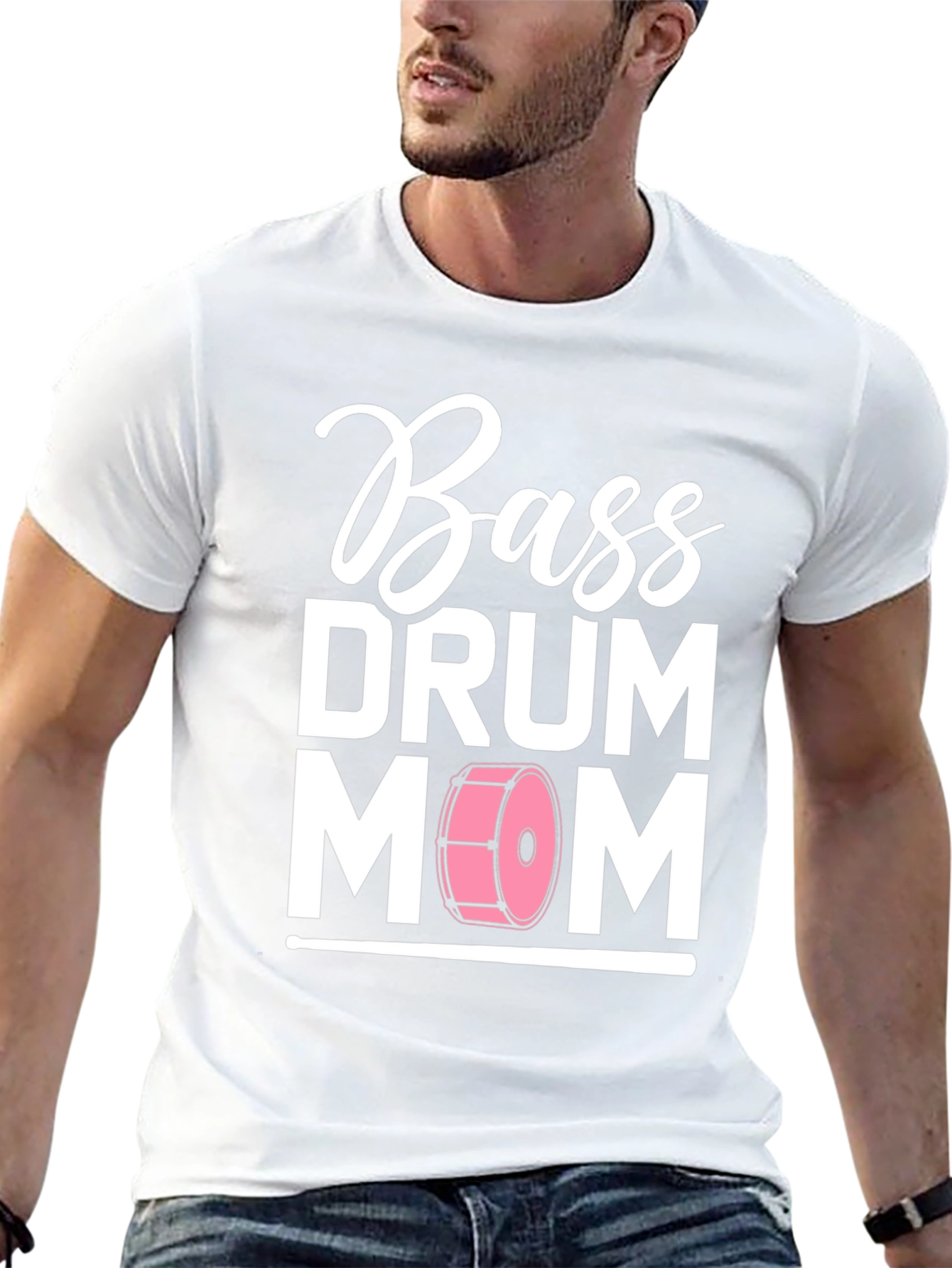 Bass Drum Mom T-Shirt - Music Lover Tee