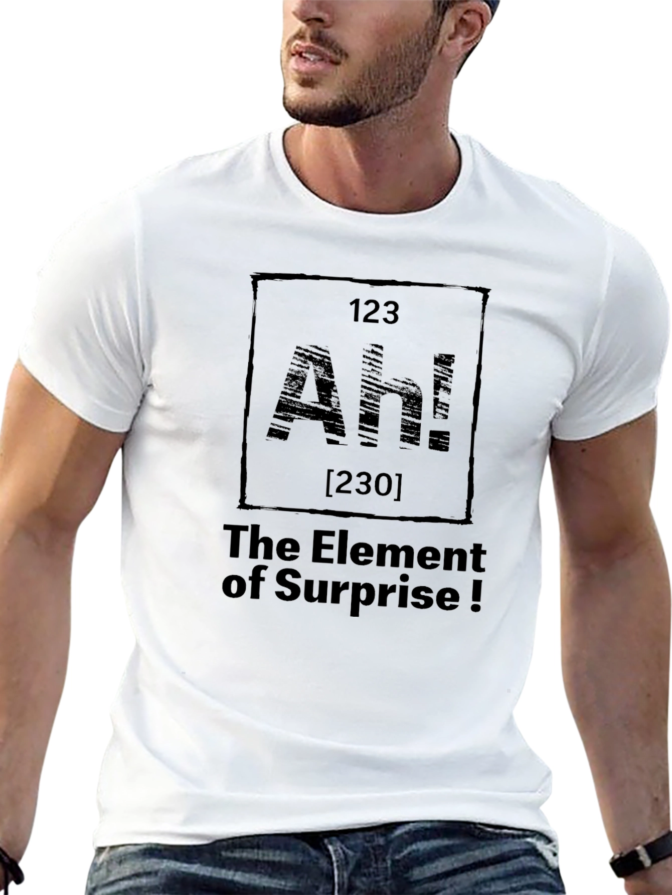 The Element of Surprise Black Graphic T-Shirt