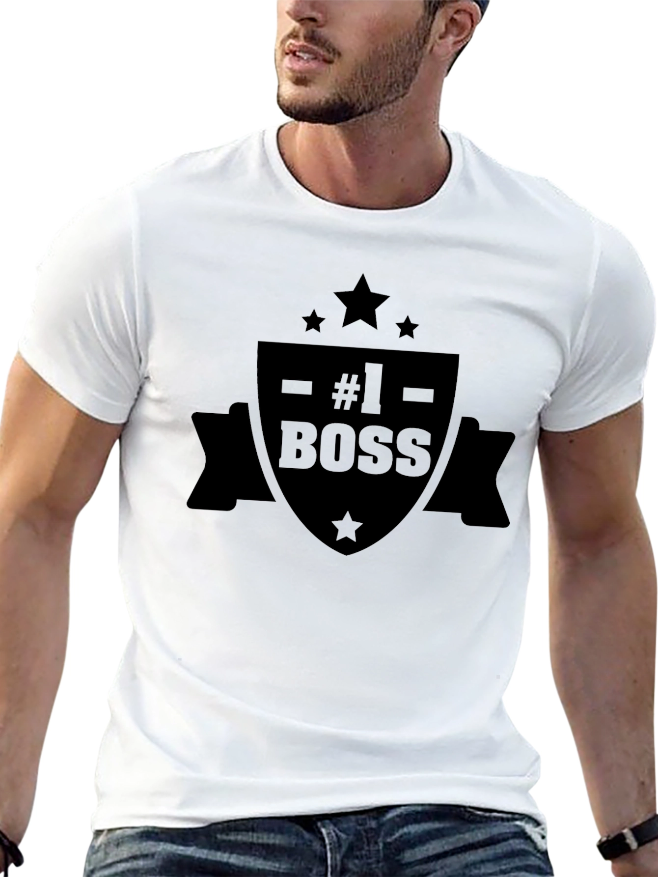 #1 Boss Black T-Shirt