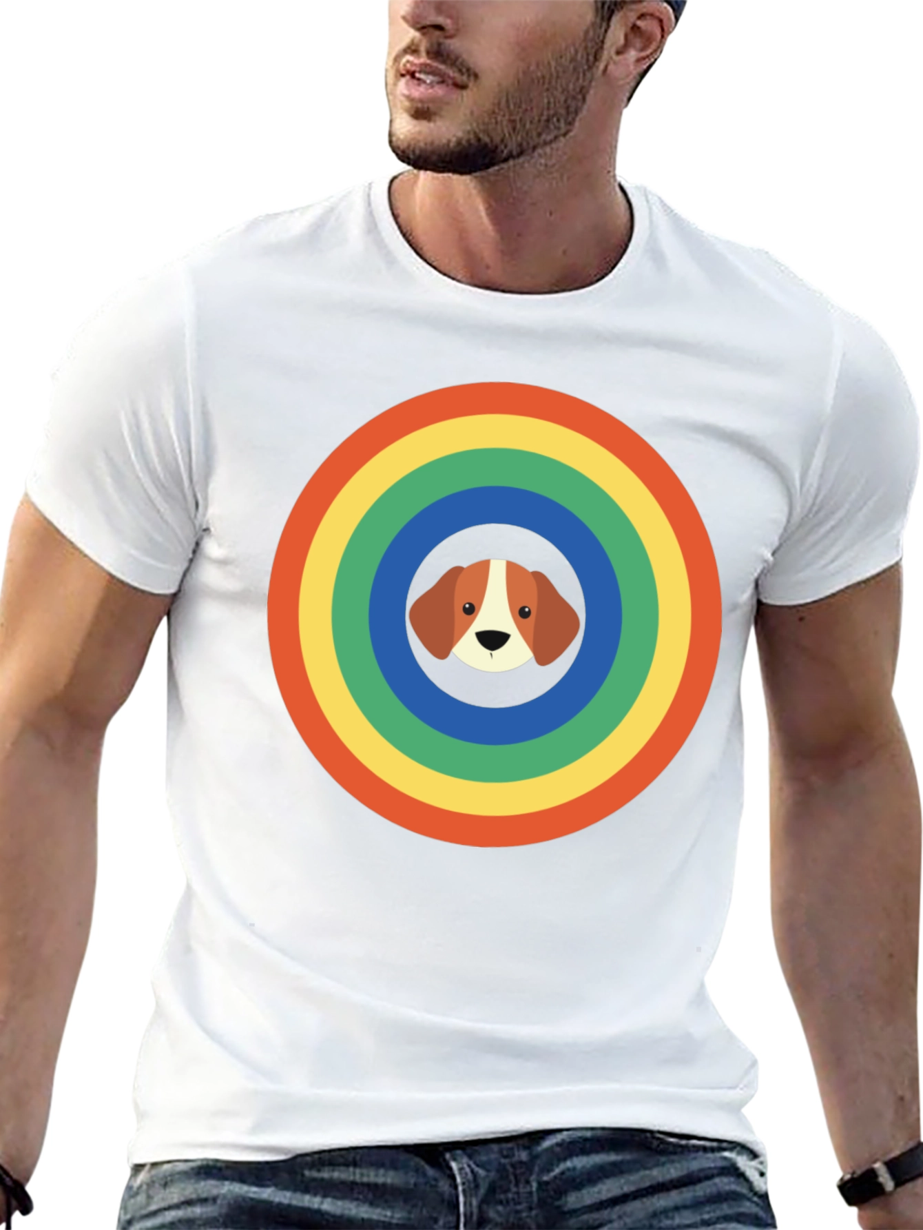 Rainbow Dog Graphic Tee - Unisex