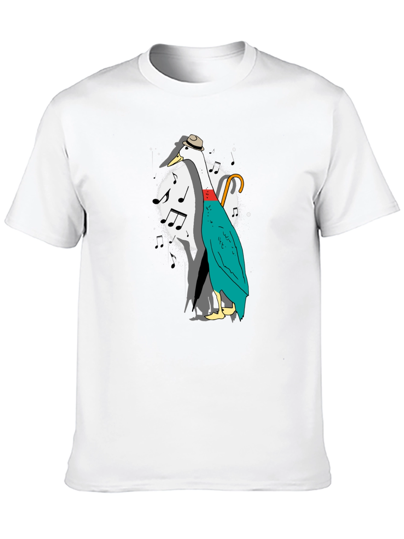 Musical Duck Graphic Tee - Quirky Fun Shirt