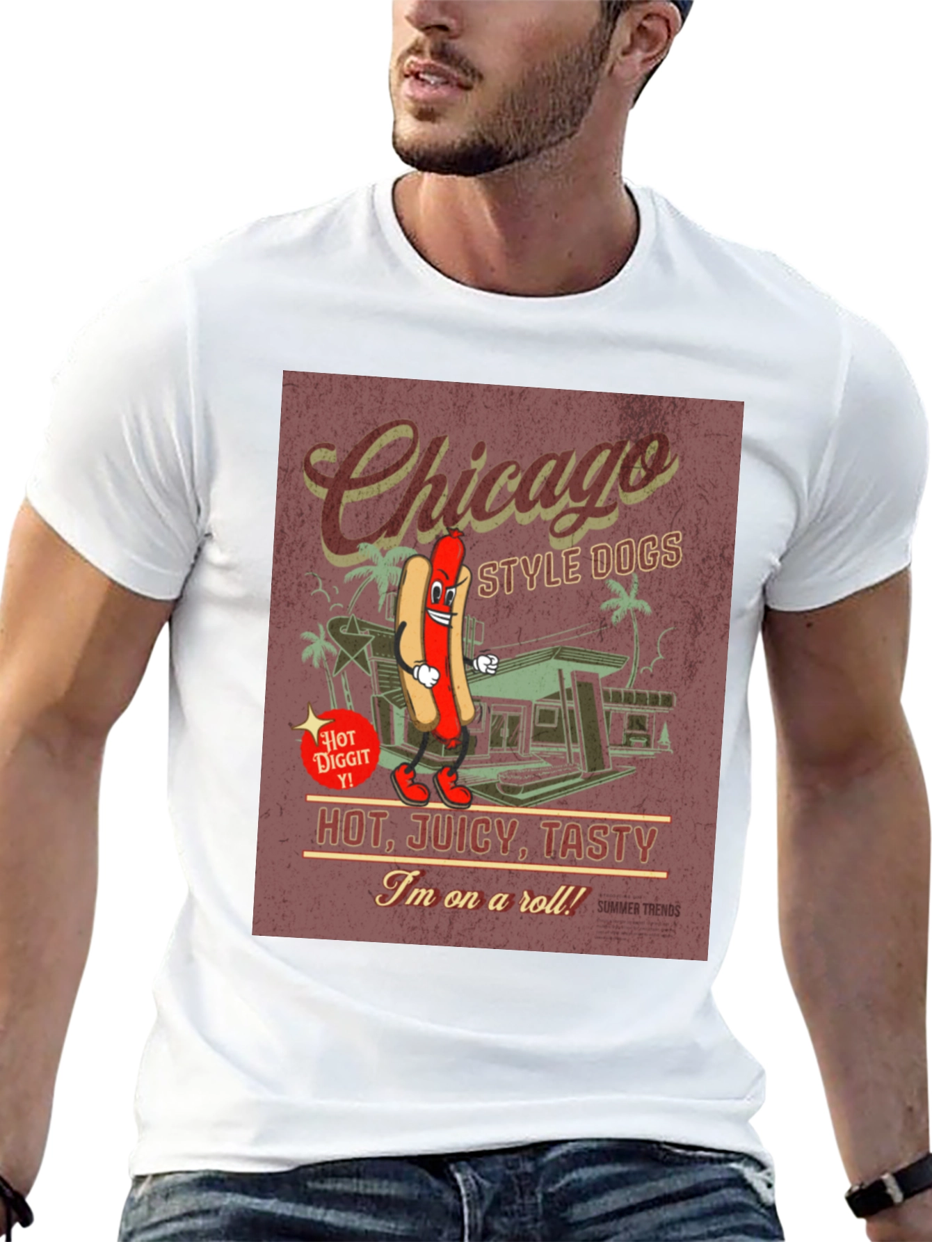 Chicago Style Dogs Graphic T-Shirt