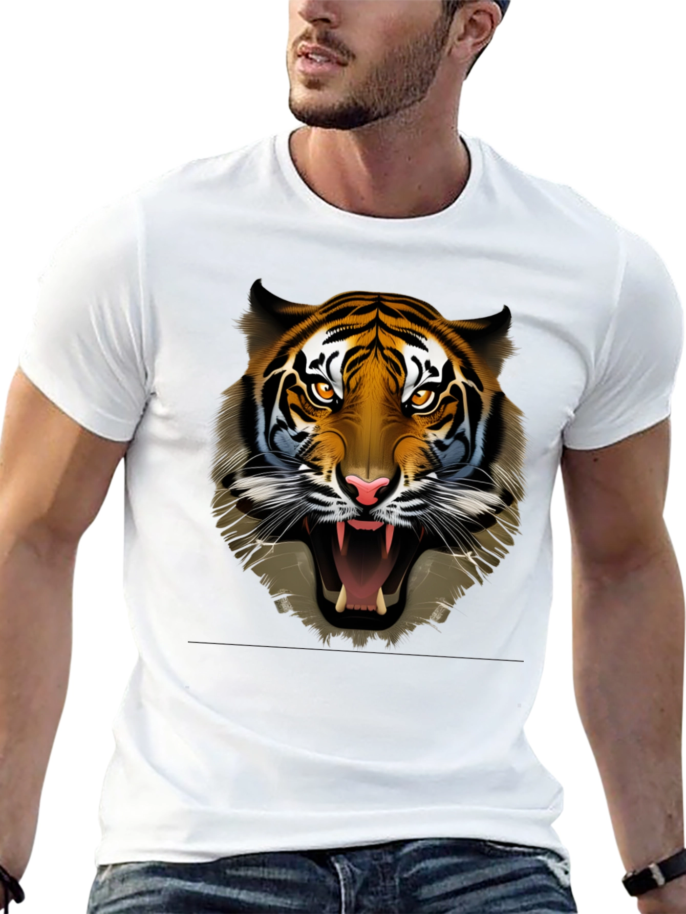 Roaring Tiger Graphic Print Tee