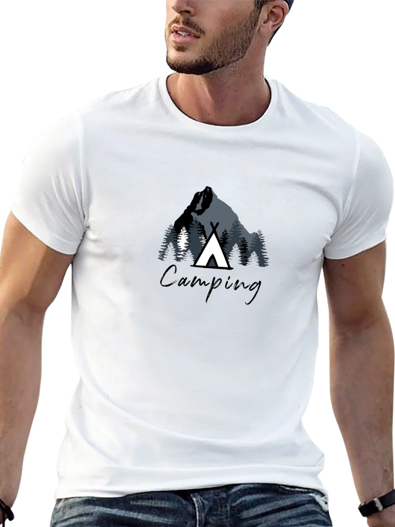 Camping Graphic Tee - Adventure Awaits!