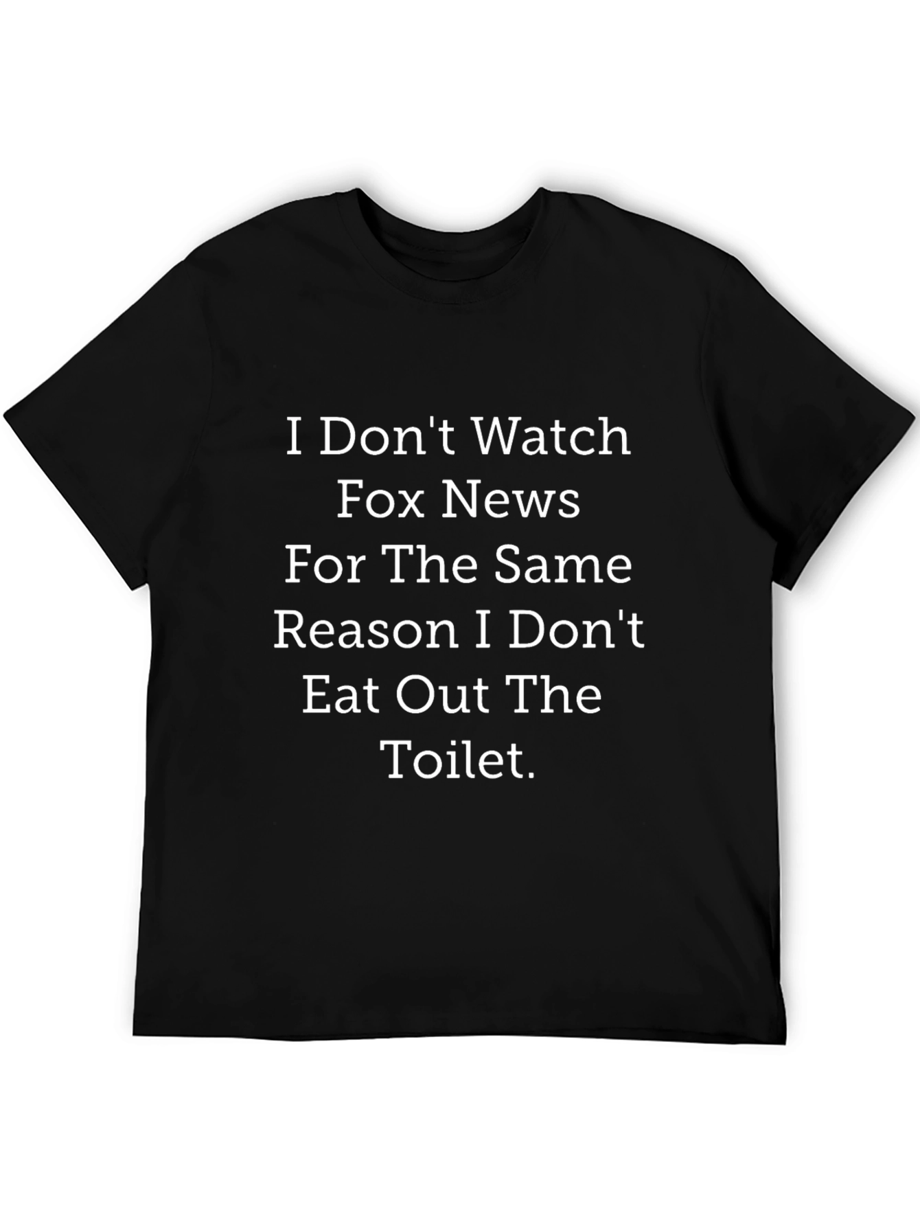 Humorous Sarcastic T-Shirt - Fox News/Toilet Design