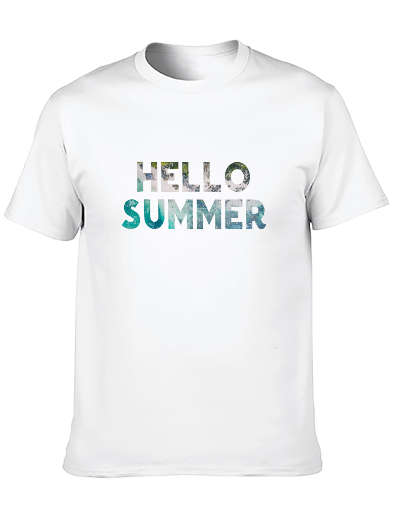 Hello Summer Black Graphic T-Shirt
