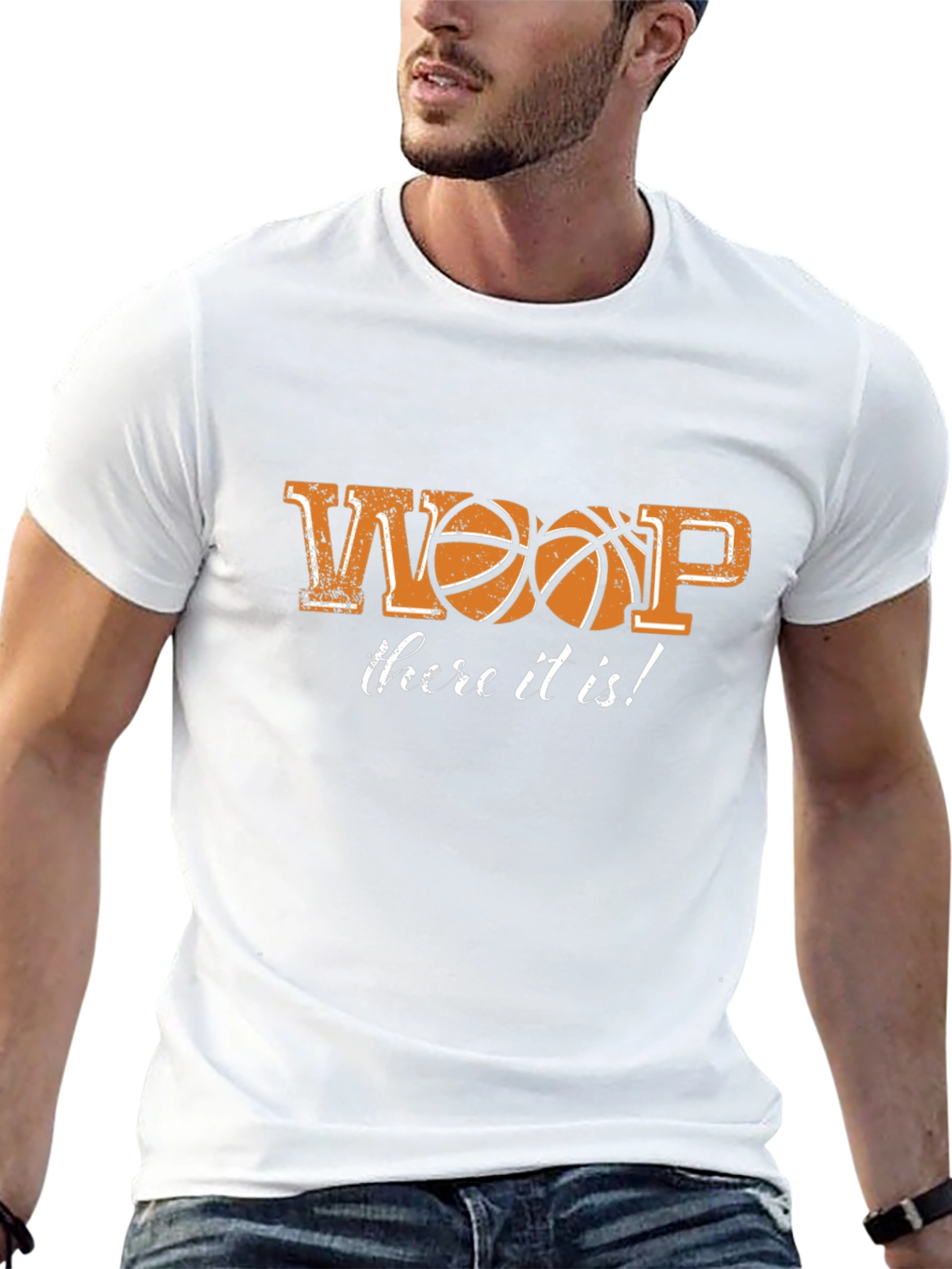 Basketball Whoop There It Is! Graphic T-Shirt