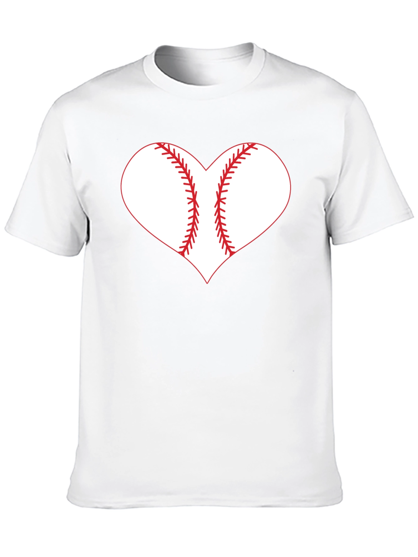 Baseball Heart Graphic Tee - Black T-Shirt