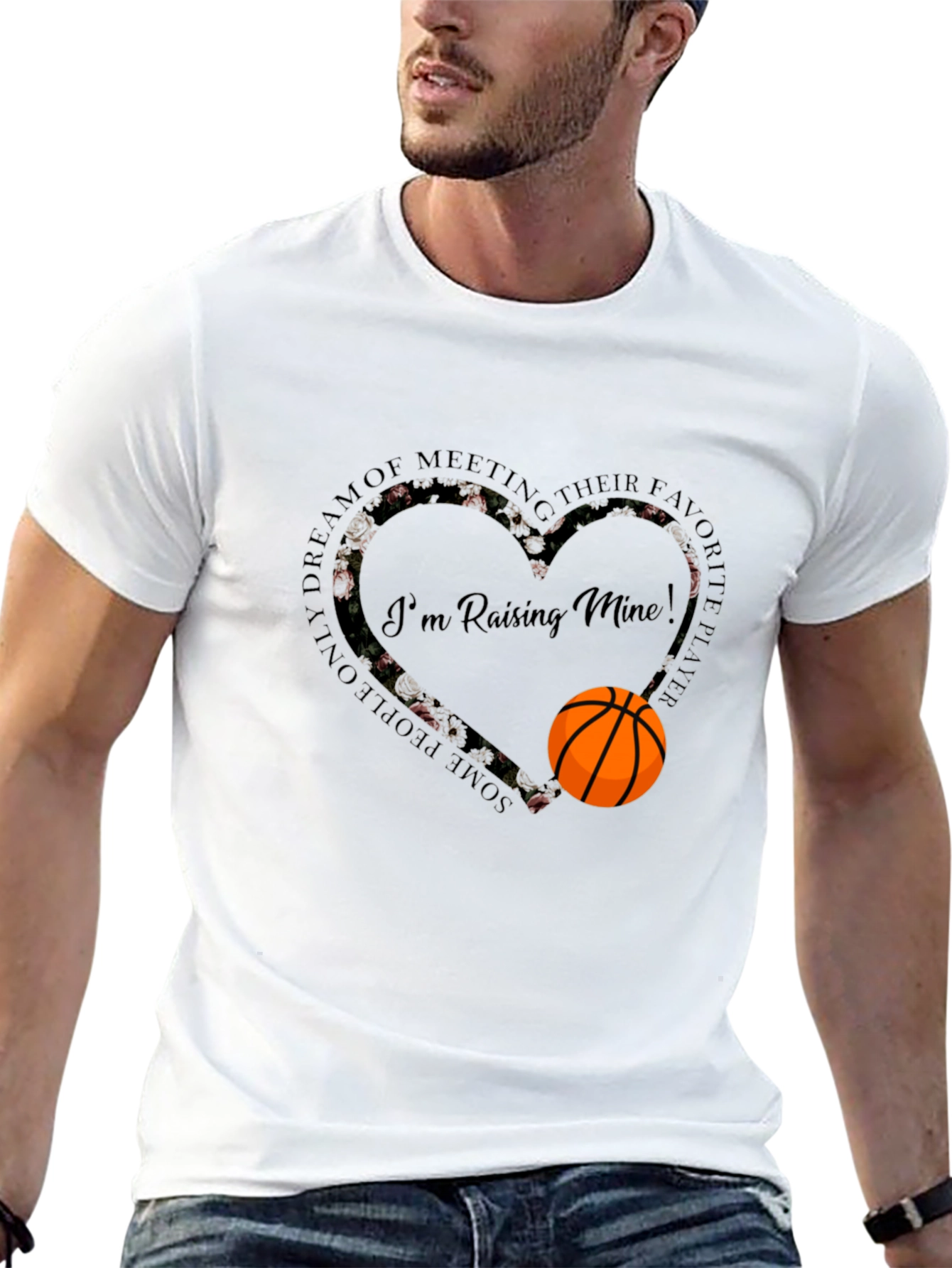 Basketball Mom Graphic Tee - Raising Mine!
