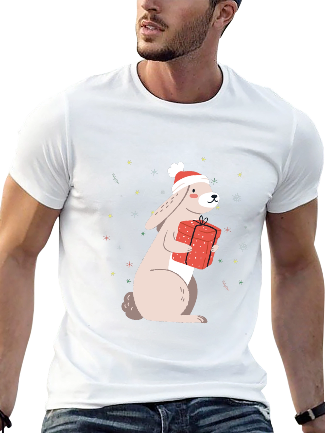 Festive Rabbit T-Shirt: Holiday Gift Edition