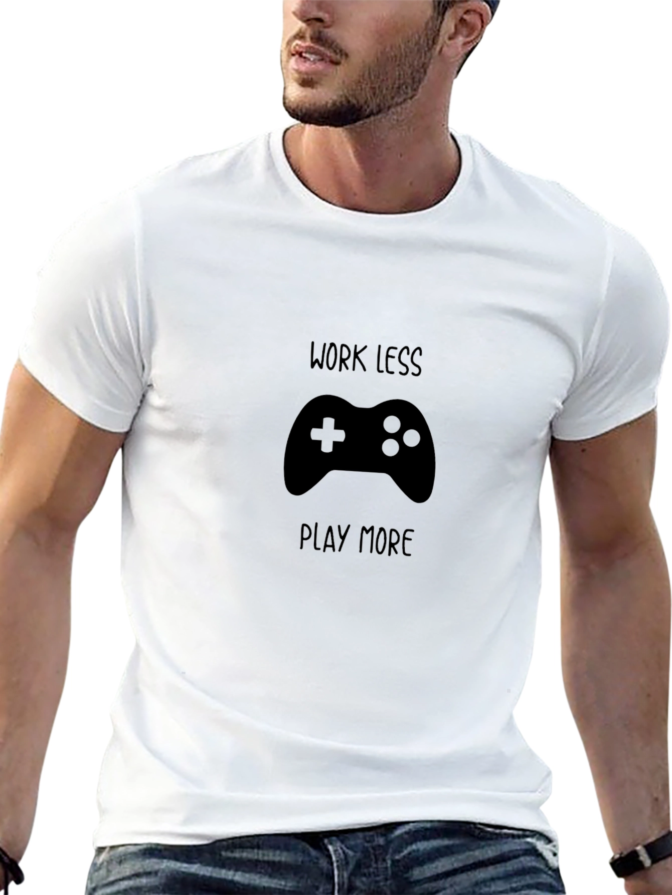 Work Less Play More Gaming T-Shirt