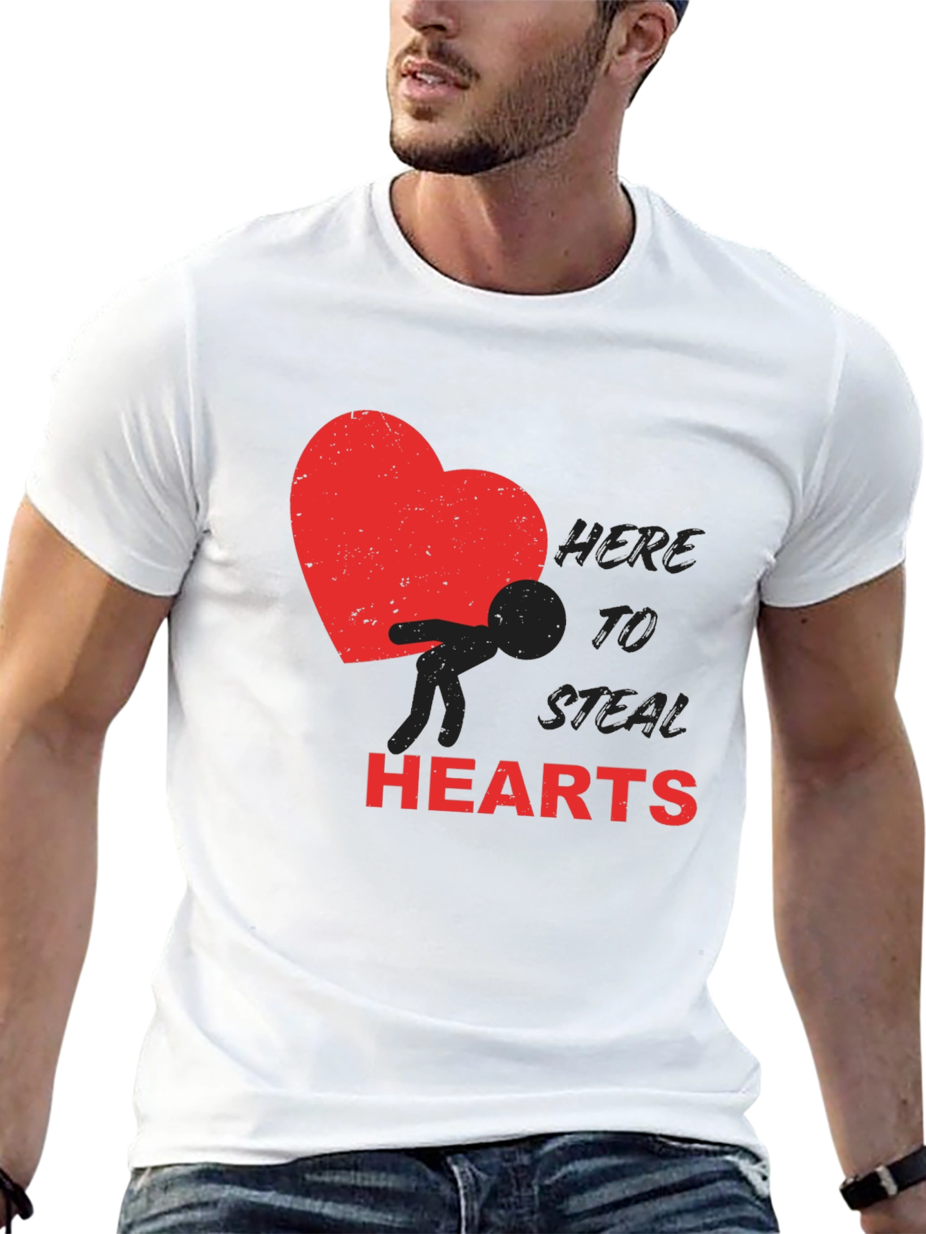 Here to Steal Hearts Graphic Tee