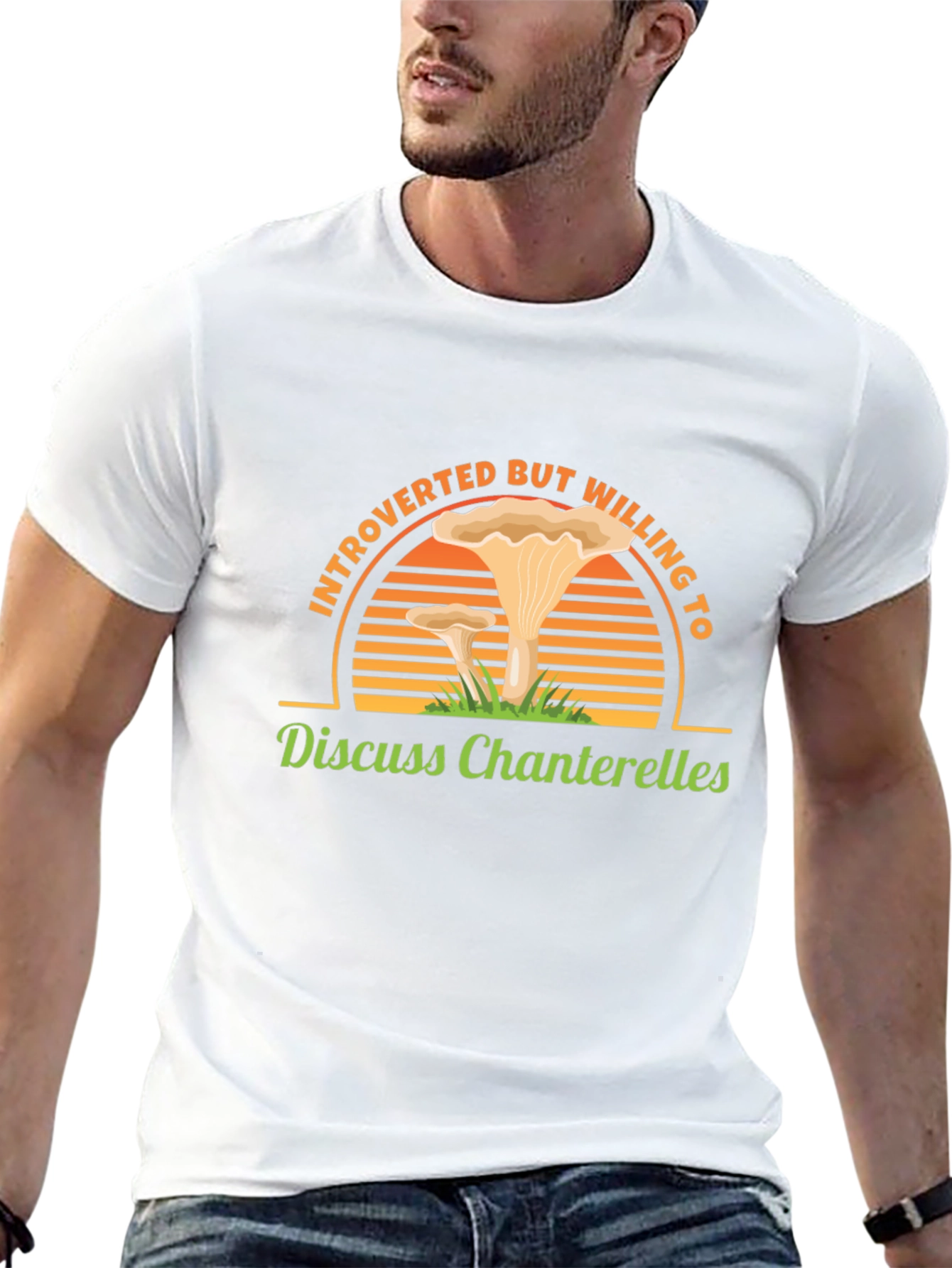 Introverted Chanterelle Mushroom T-Shirt