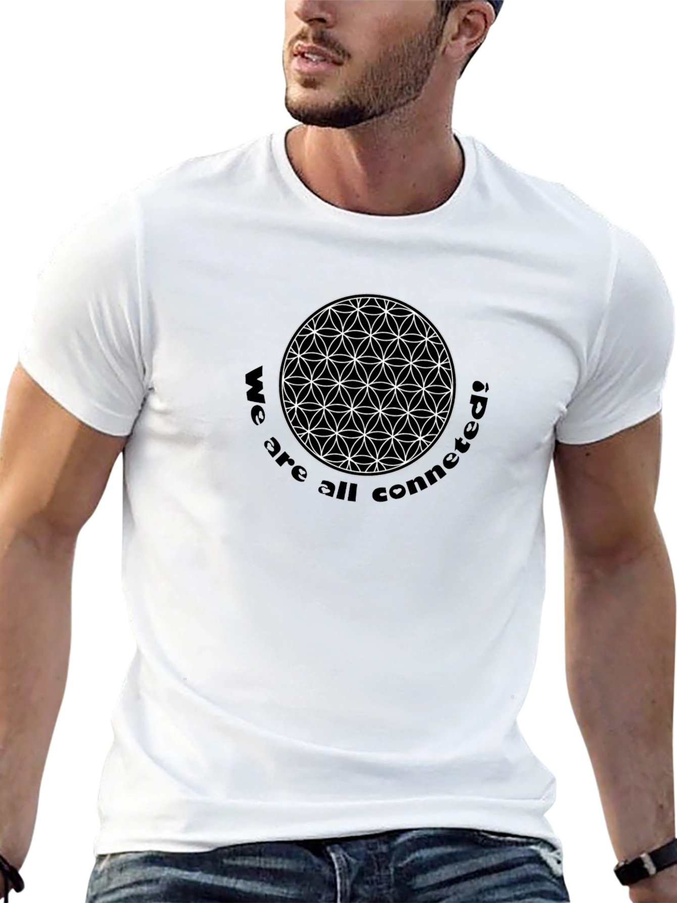 Connected Geometry Graphic Tee