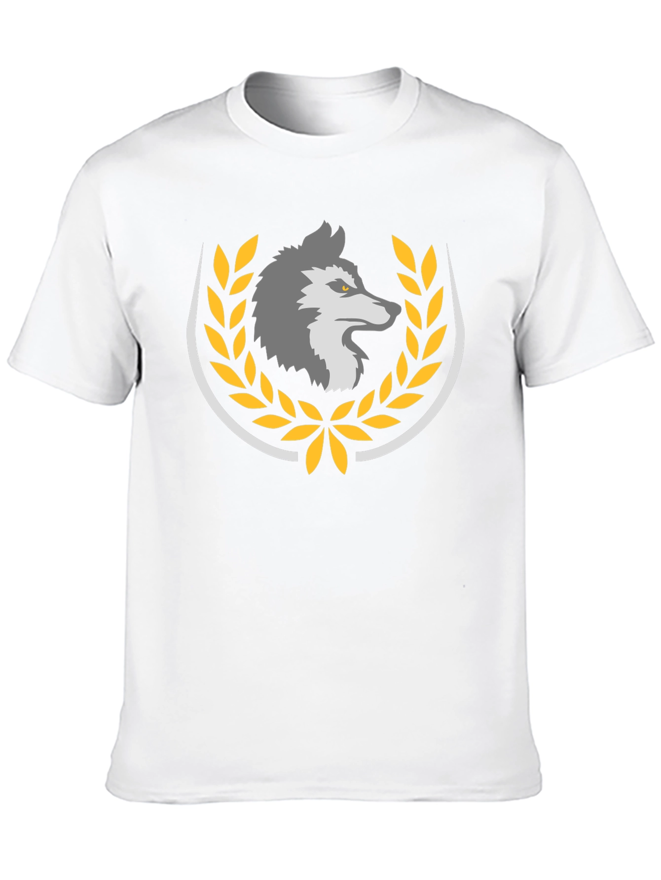 Wolf Crest Graphic Tee - Premium Black T-Shirt