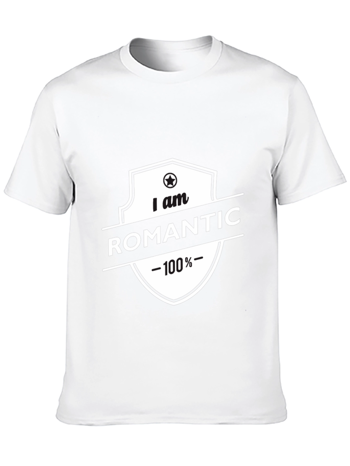 Romantic 100% Black T-Shirt