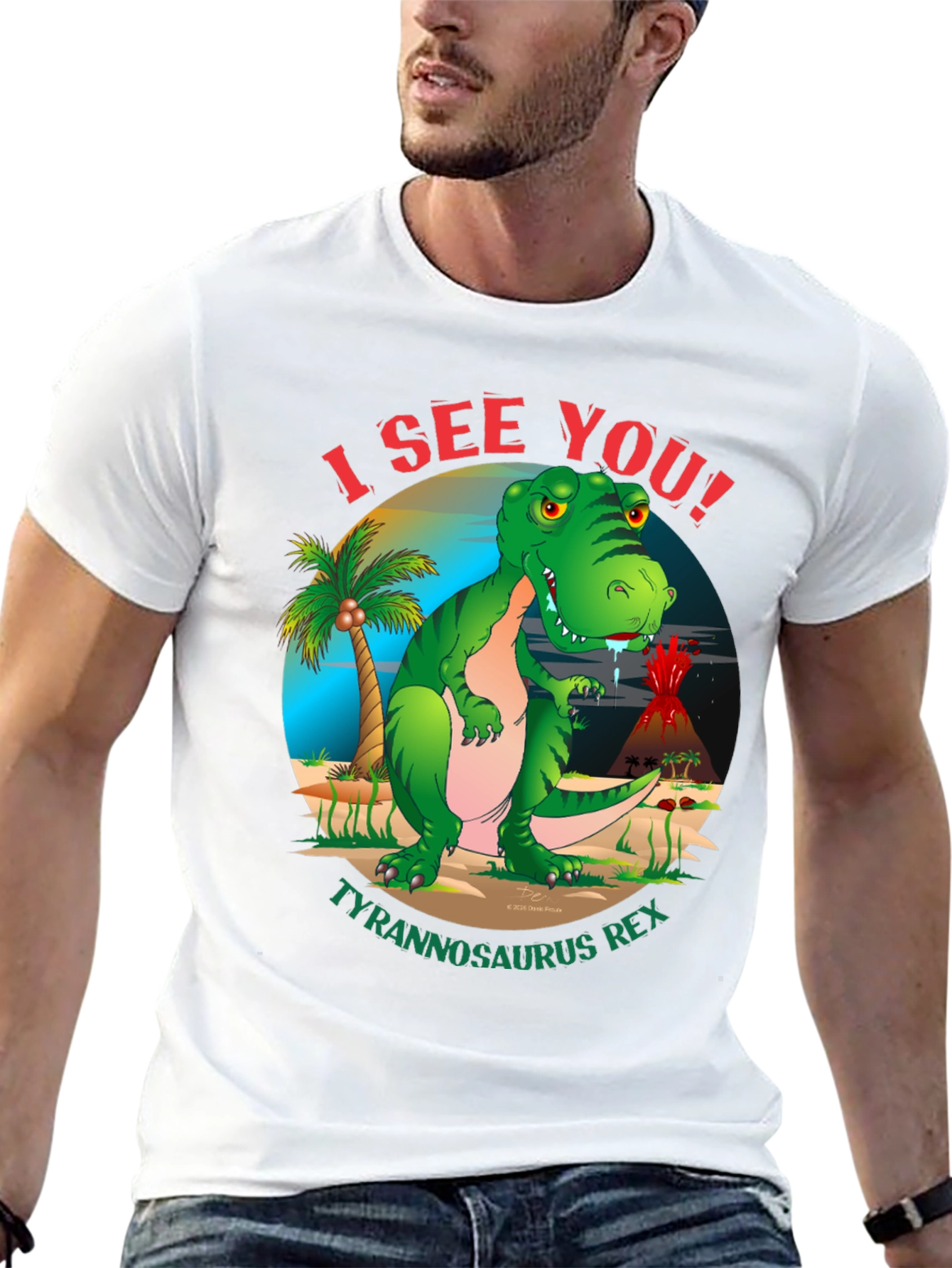I See You Tyrannosaurus Rex Graphic T-Shirt