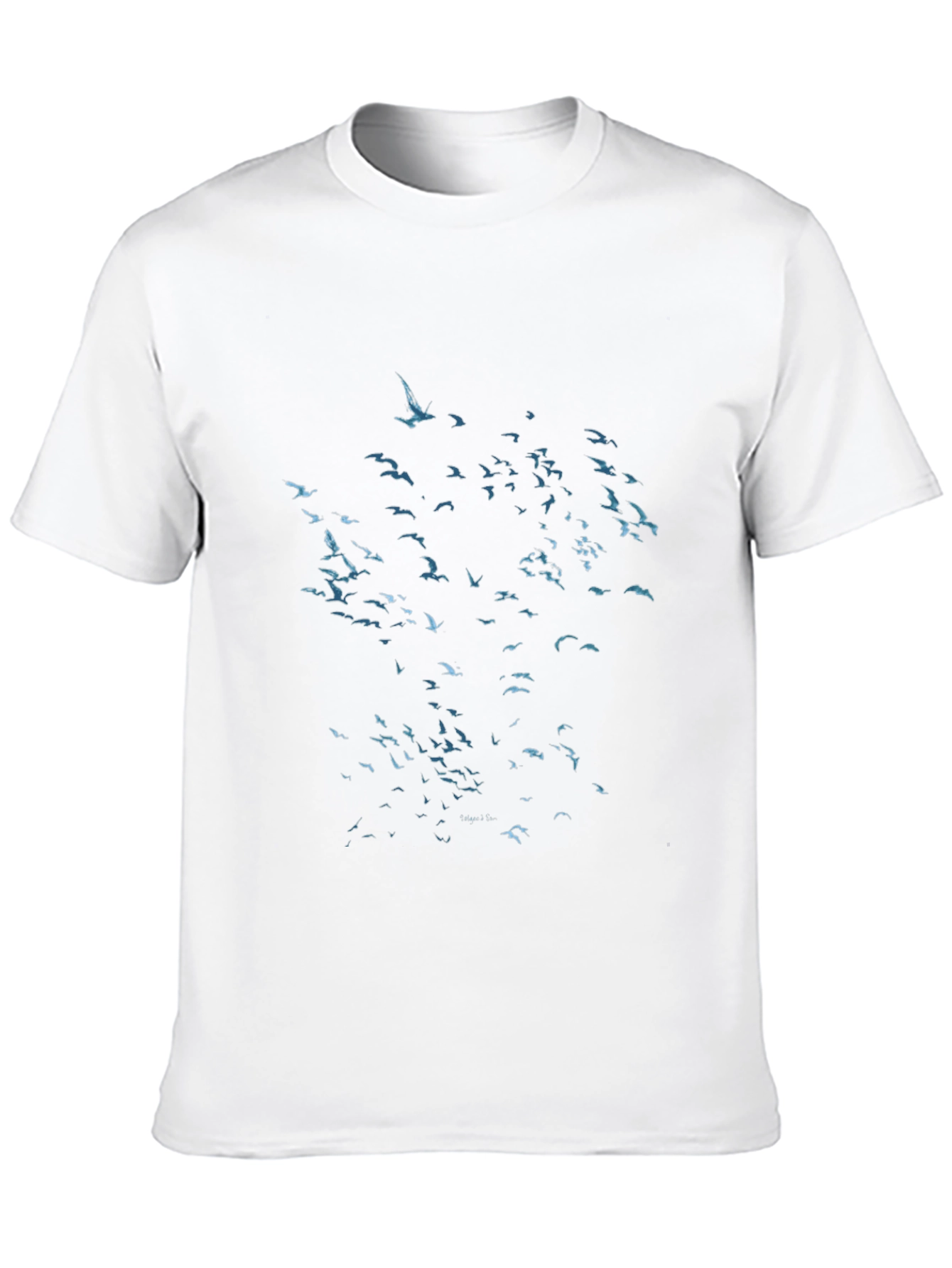 Flock of Birds Graphic Black T-Shirt