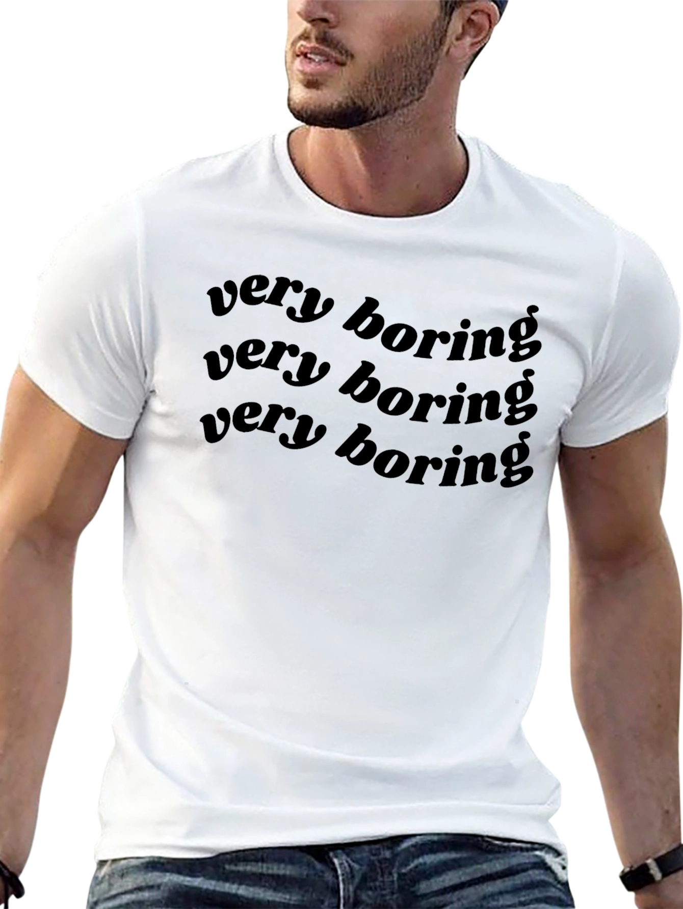 Very Boring Graphic Tee - Black