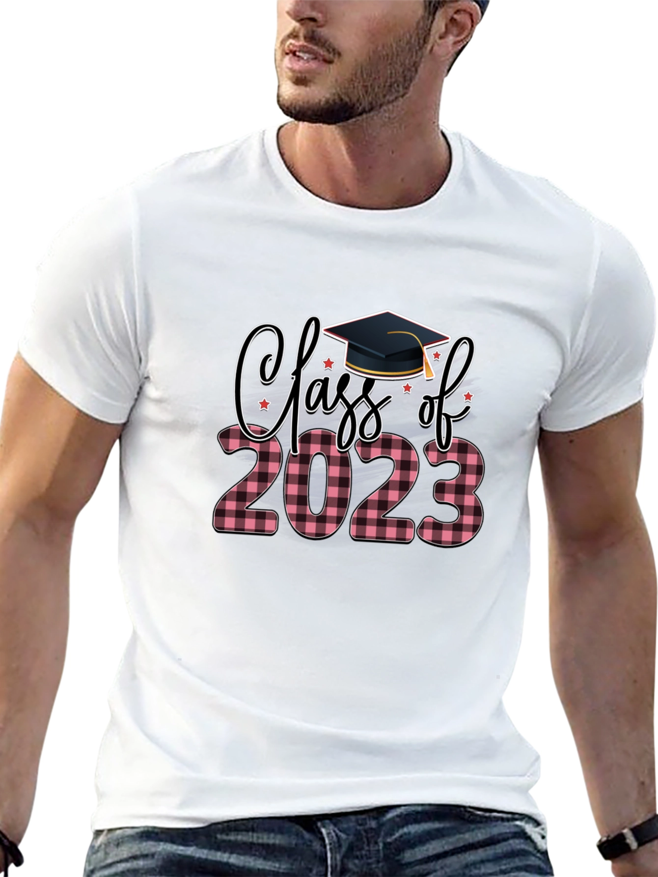 Class of 2023 Plaid Graduation T-Shirt