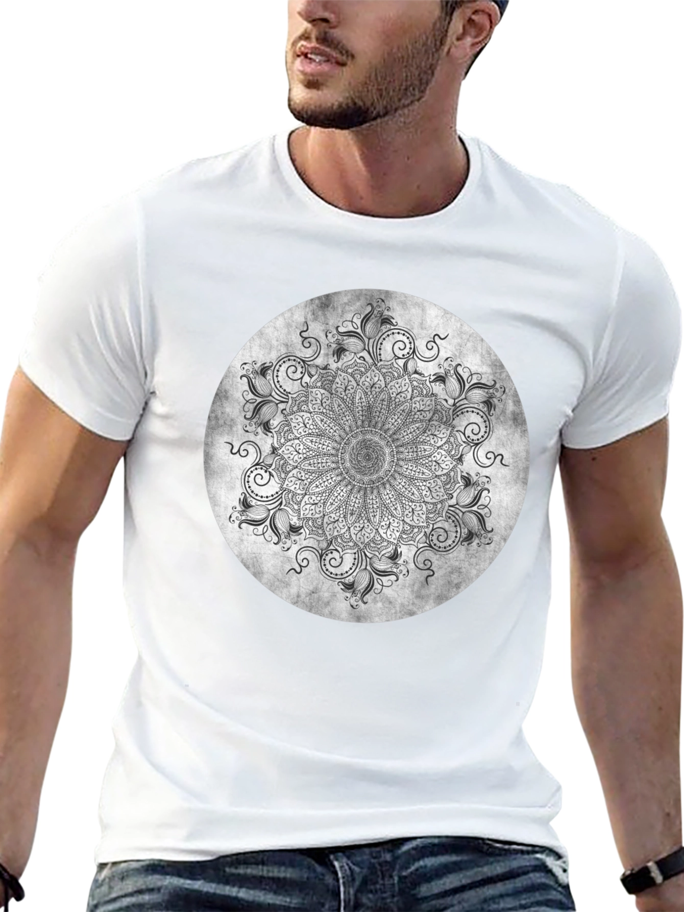Mandala Graphic Tee - Black