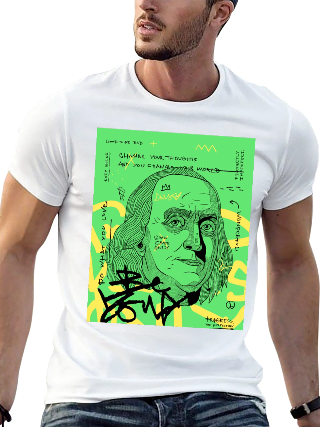 Edgy Benjamin Franklin Graphic Tee